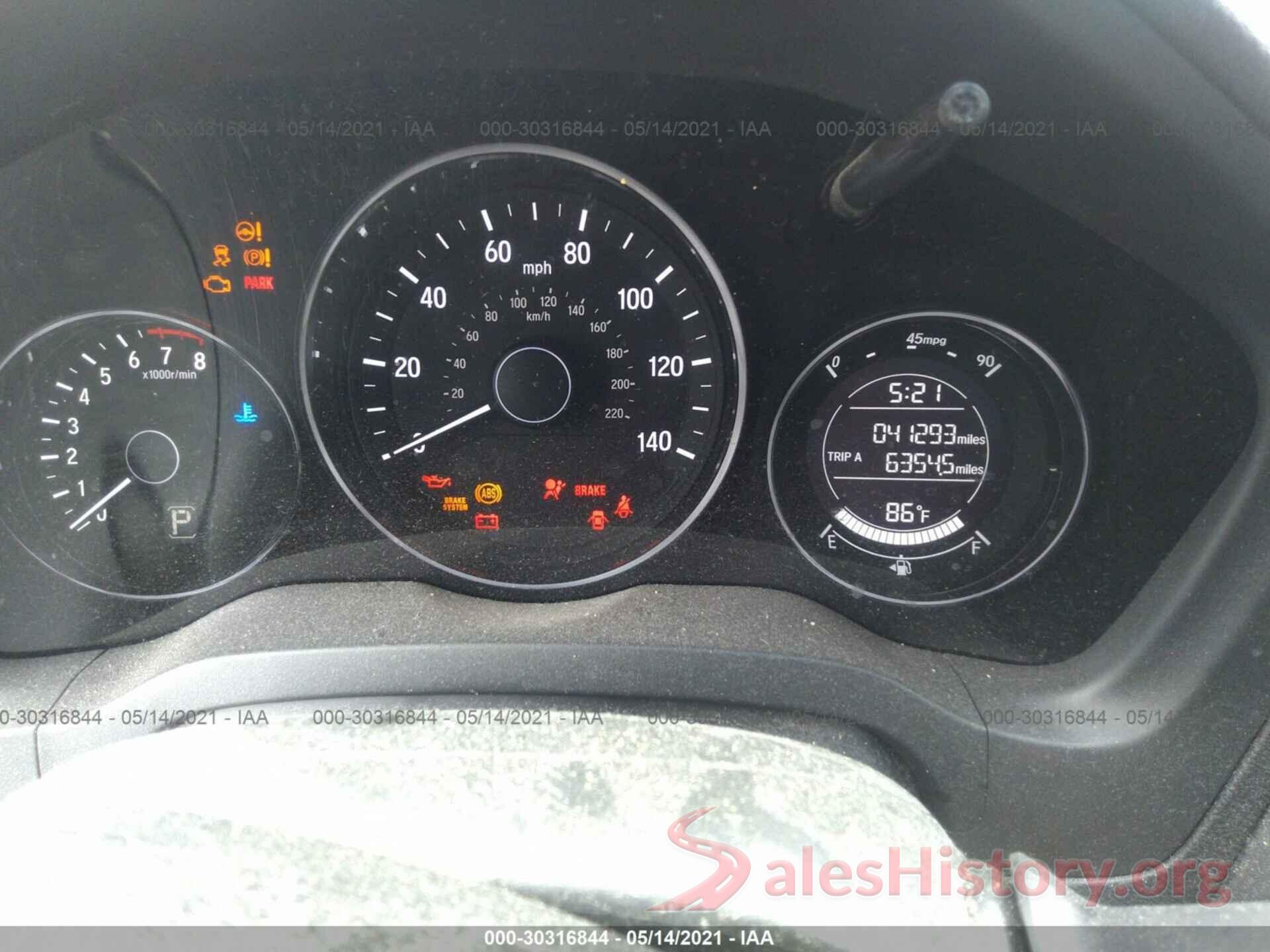 3CZRU5H39HM714784 2017 HONDA HR-V