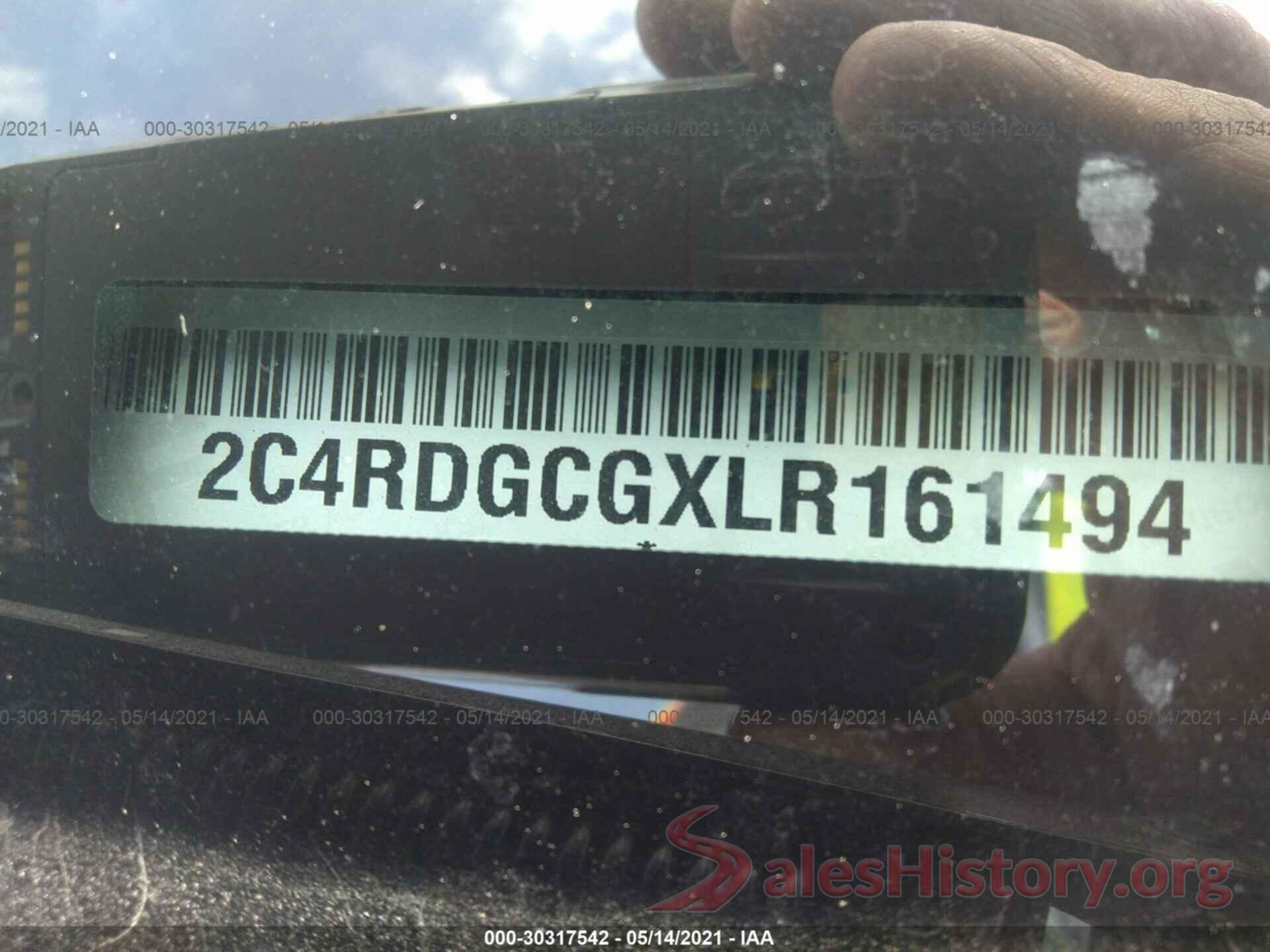 2C4RDGCGXLR161494 2020 DODGE GRAND CARAVAN