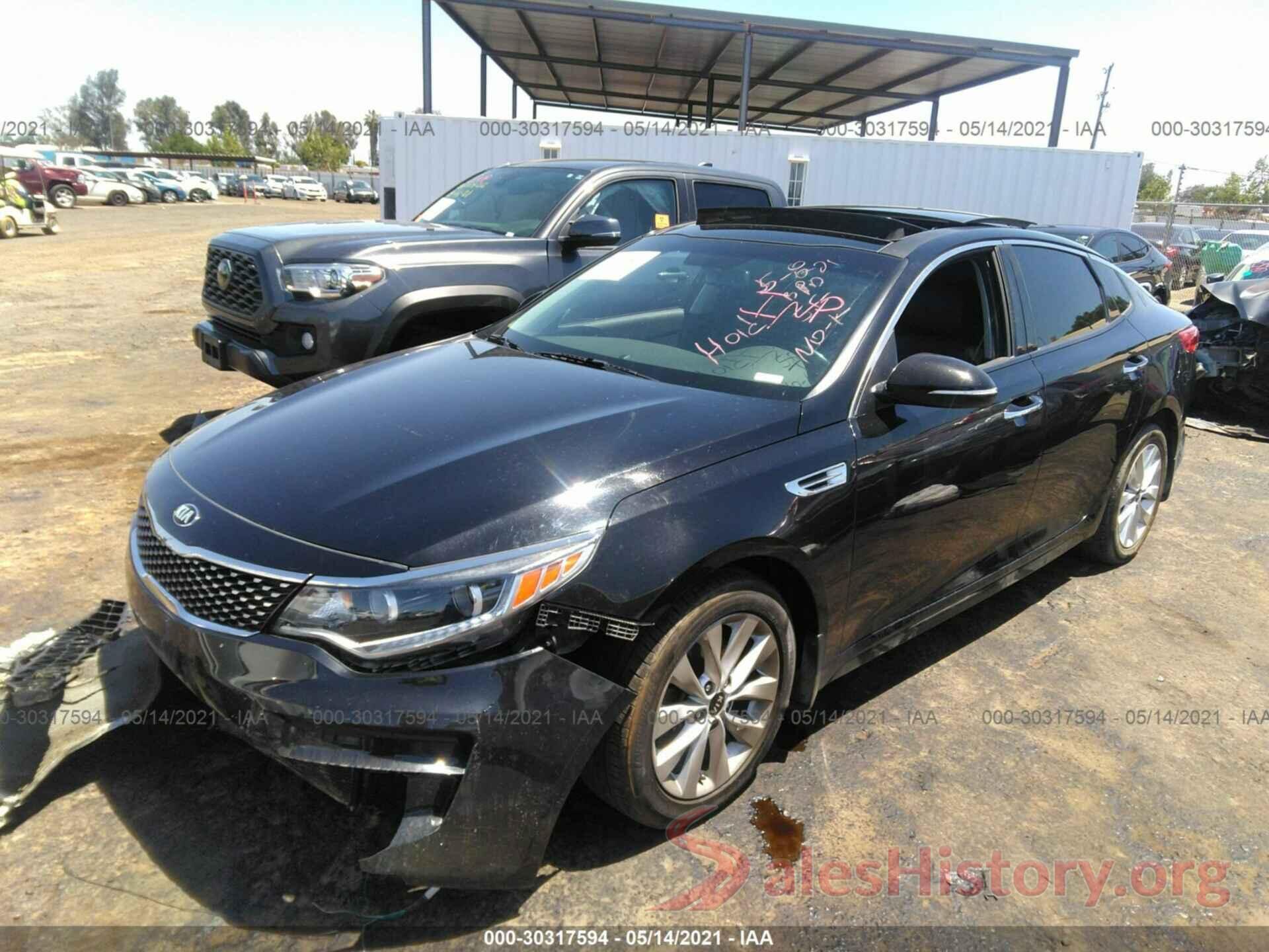 5XXGU4L3XGG035797 2016 KIA OPTIMA