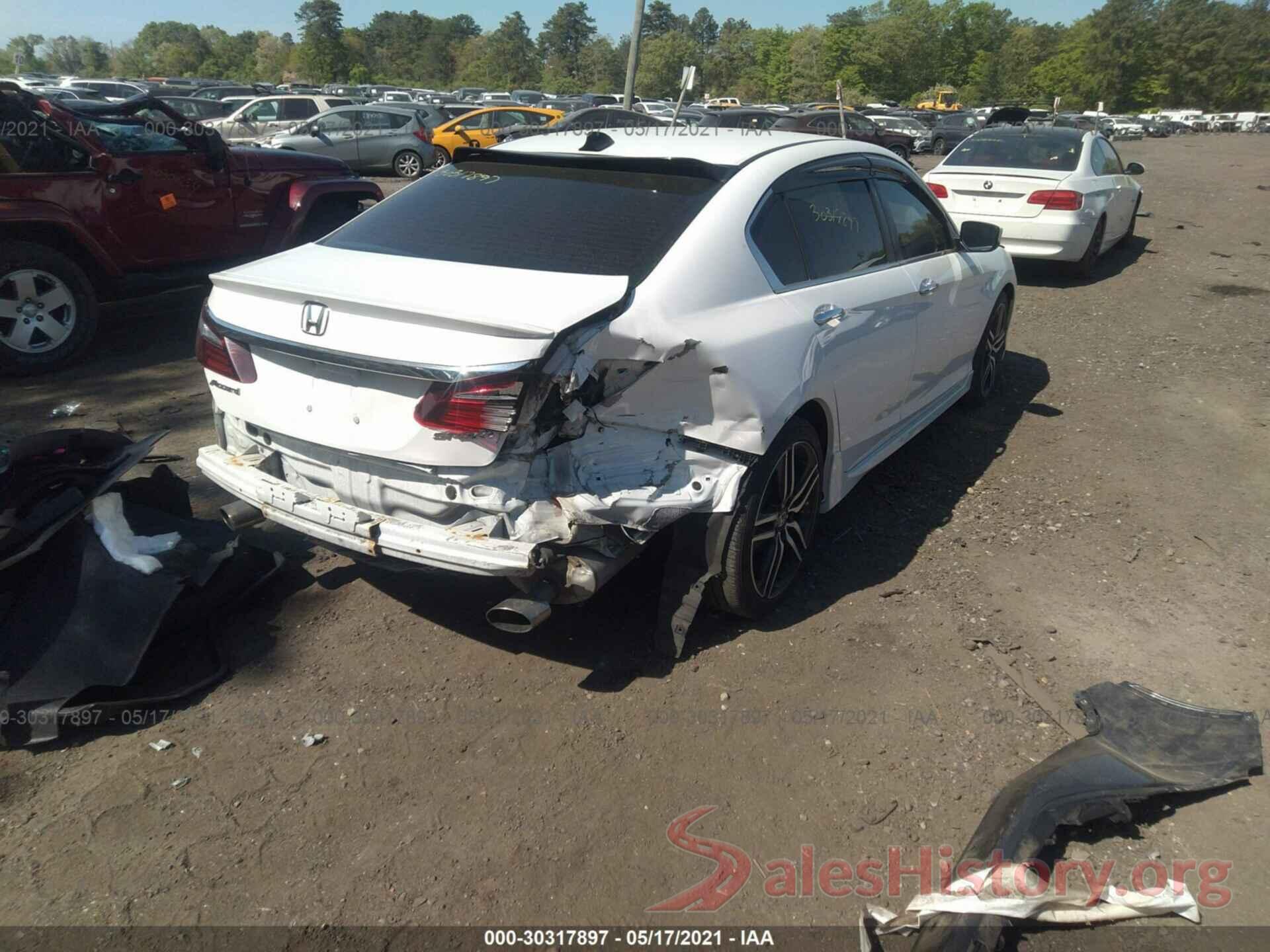 1HGCR2F50GA189210 2016 HONDA ACCORD SEDAN