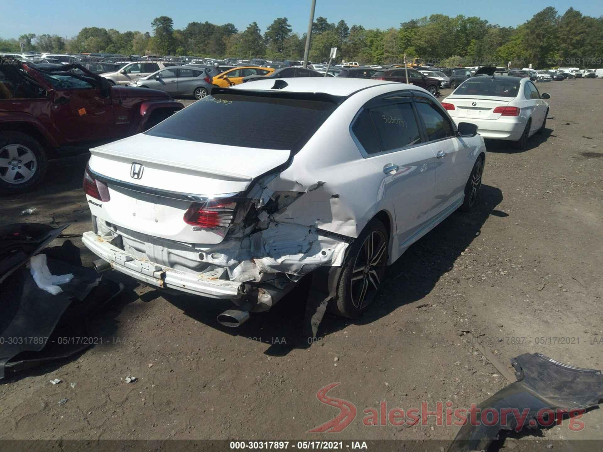 1HGCR2F50GA189210 2016 HONDA ACCORD SEDAN