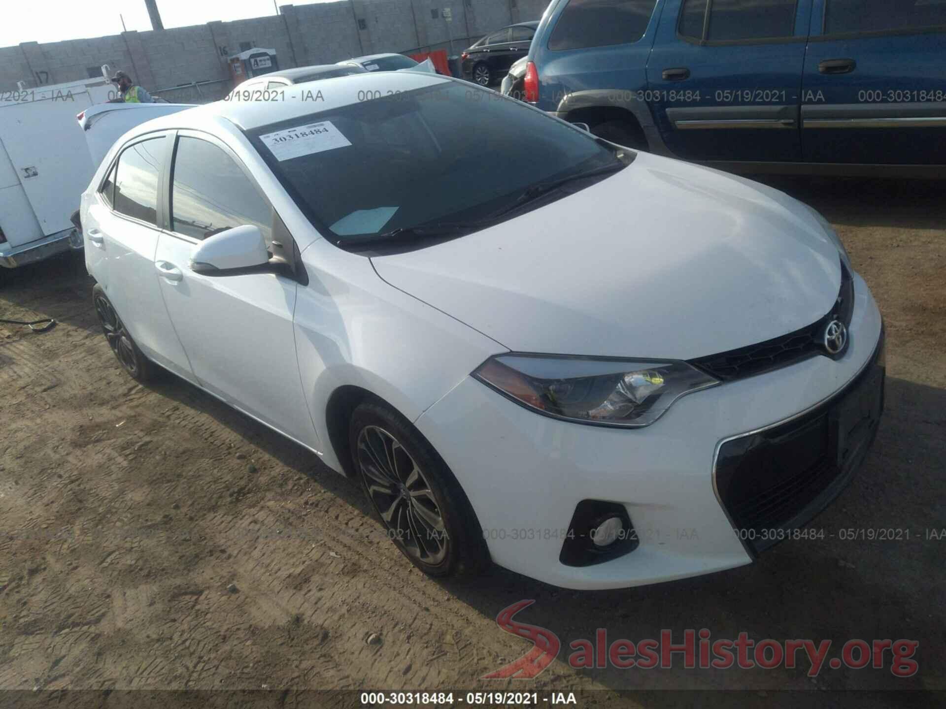 5YFBURHE1GP486254 2016 TOYOTA COROLLA