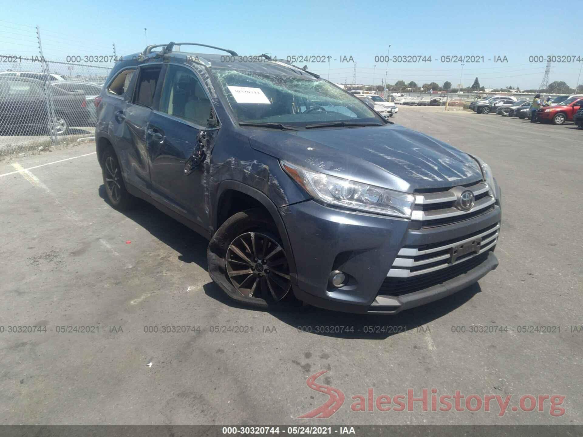 5TDKZRFH3KS334667 2019 TOYOTA HIGHLANDER