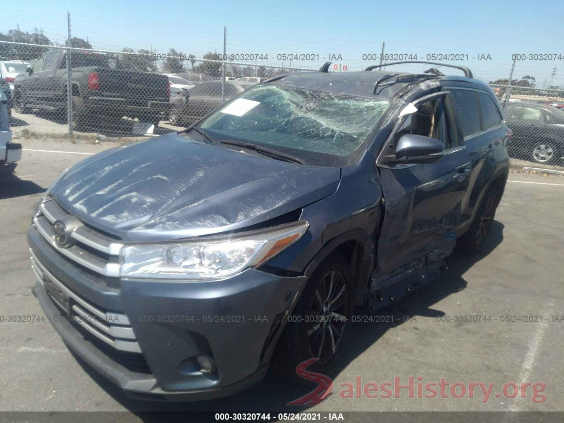 5TDKZRFH3KS334667 2019 TOYOTA HIGHLANDER