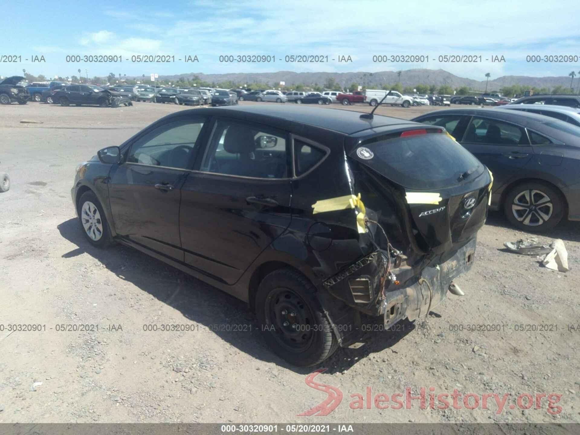 KMHCT5AE3GU239973 2016 HYUNDAI ACCENT