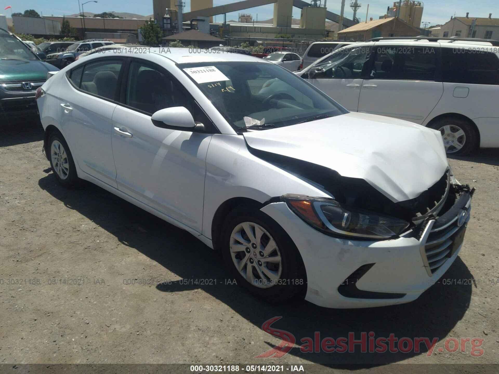 5NPD74LF8HH127209 2017 HYUNDAI ELANTRA