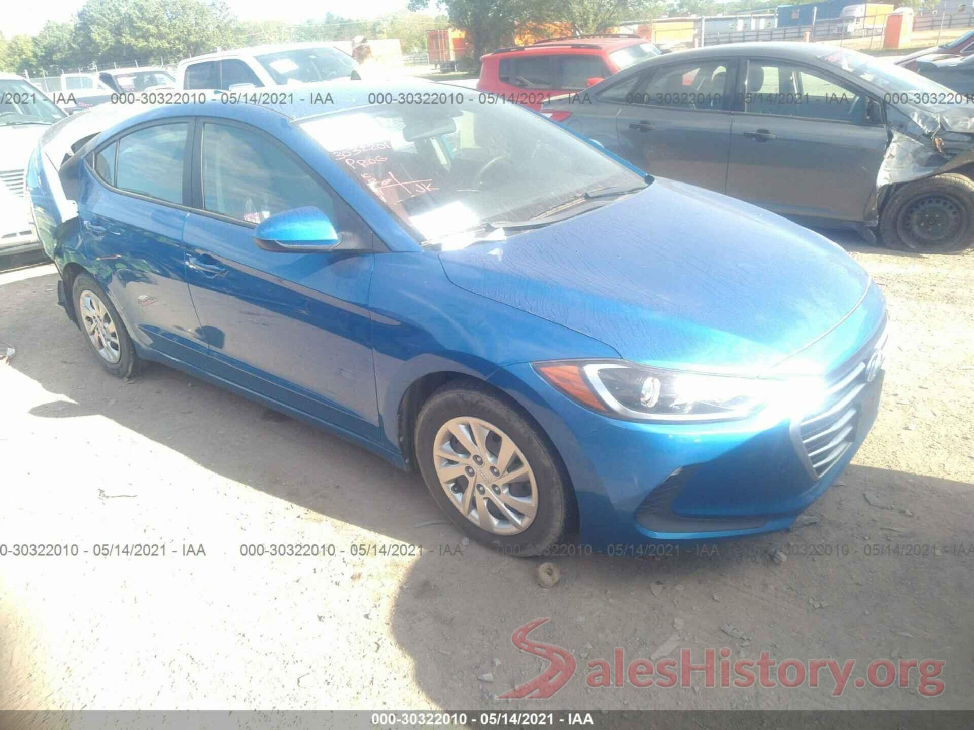 KMHD74LF3HU079765 2017 HYUNDAI ELANTRA