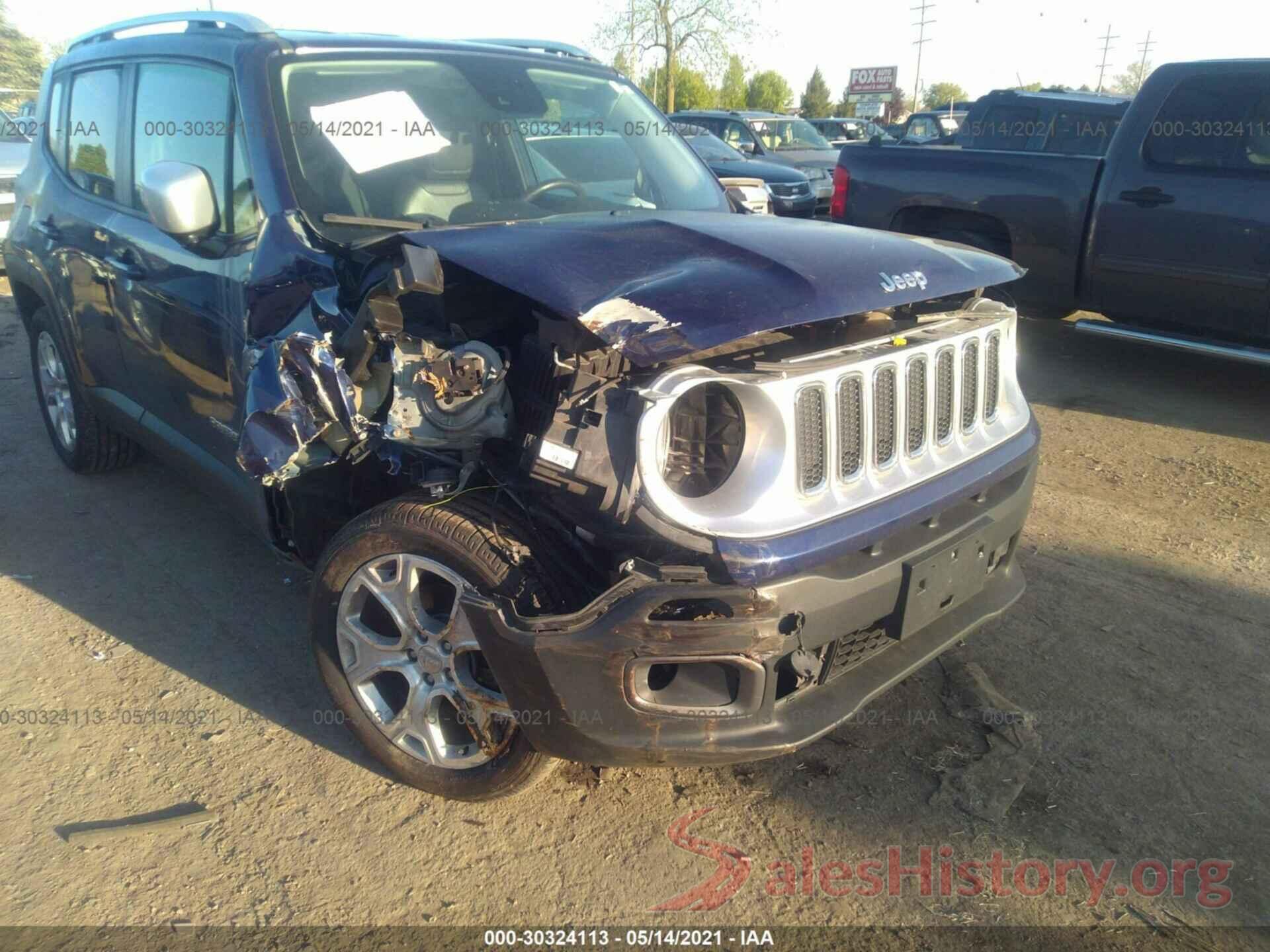 ZACCJBDT8GPC64016 2016 JEEP RENEGADE