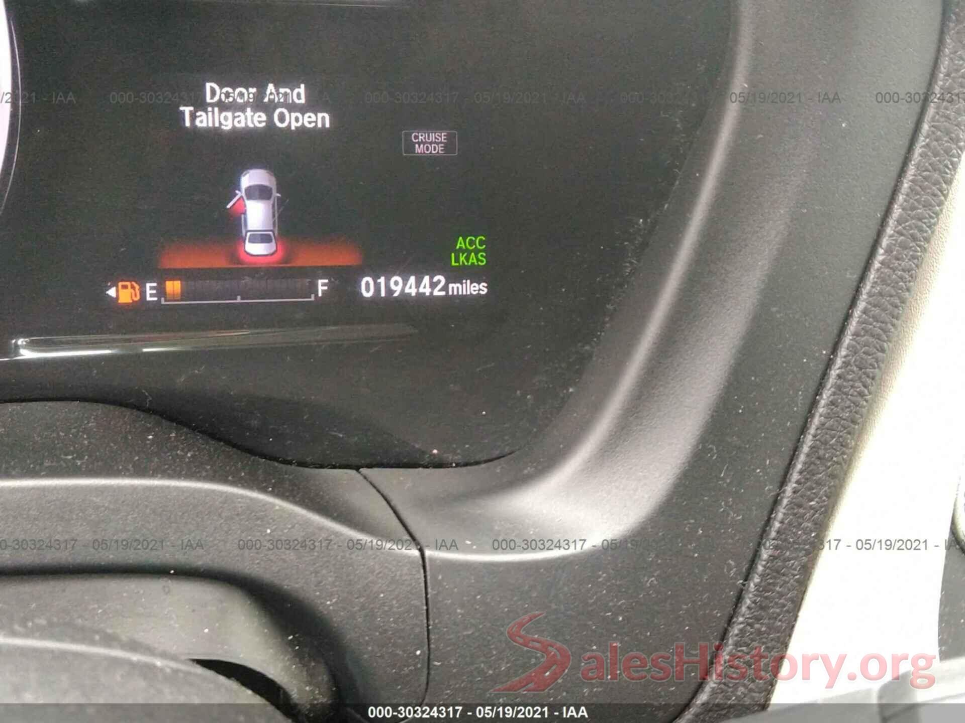 3CZRU5H73KM700650 2019 HONDA HR-V