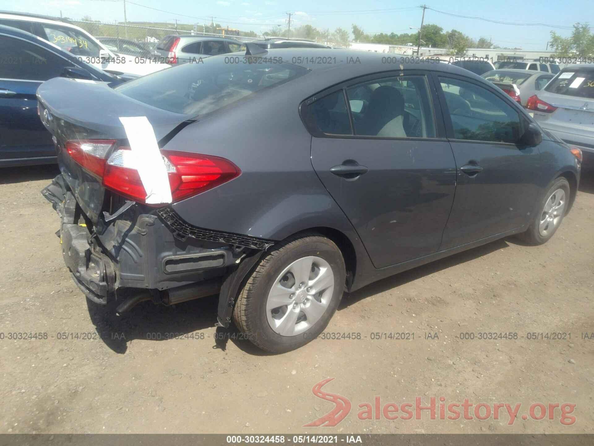 KNAFK4A63G5493746 2016 KIA FORTE