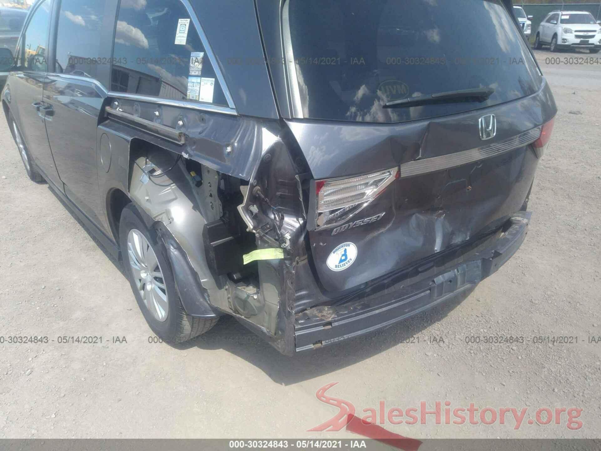 5FNRL5H22GB100002 2016 HONDA ODYSSEY