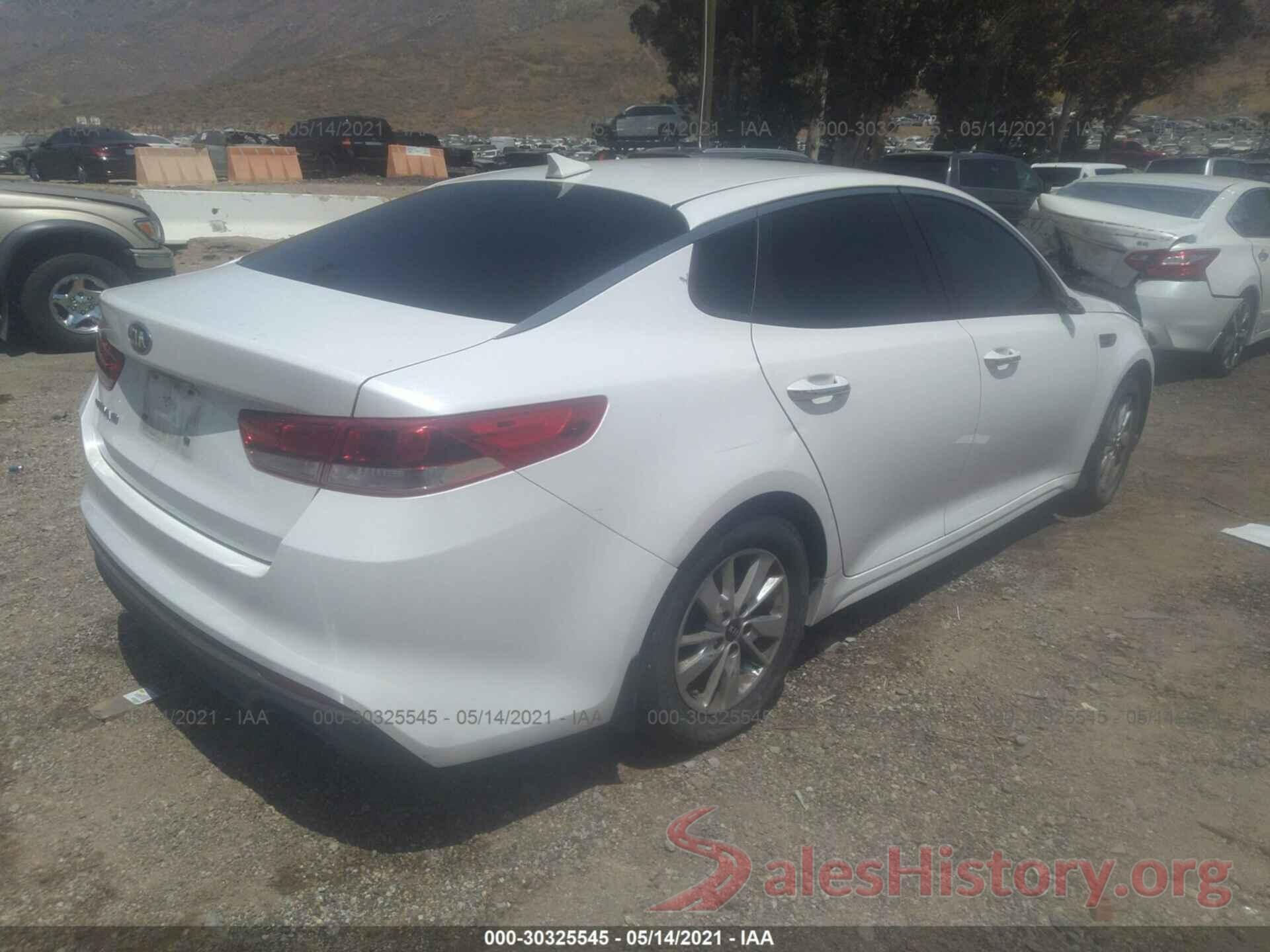 KNAGT4L32G5095514 2016 KIA OPTIMA