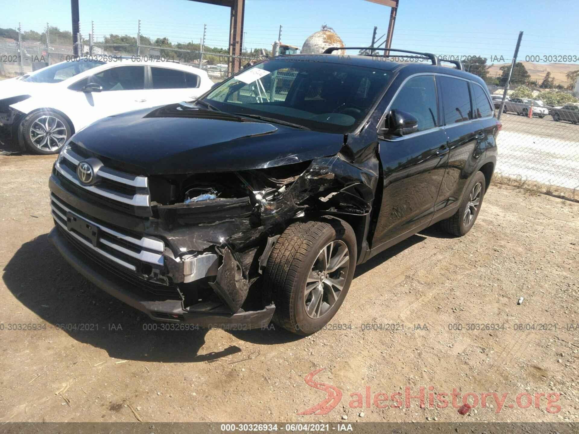 5TDZZRFH8KS364133 2019 TOYOTA HIGHLANDER