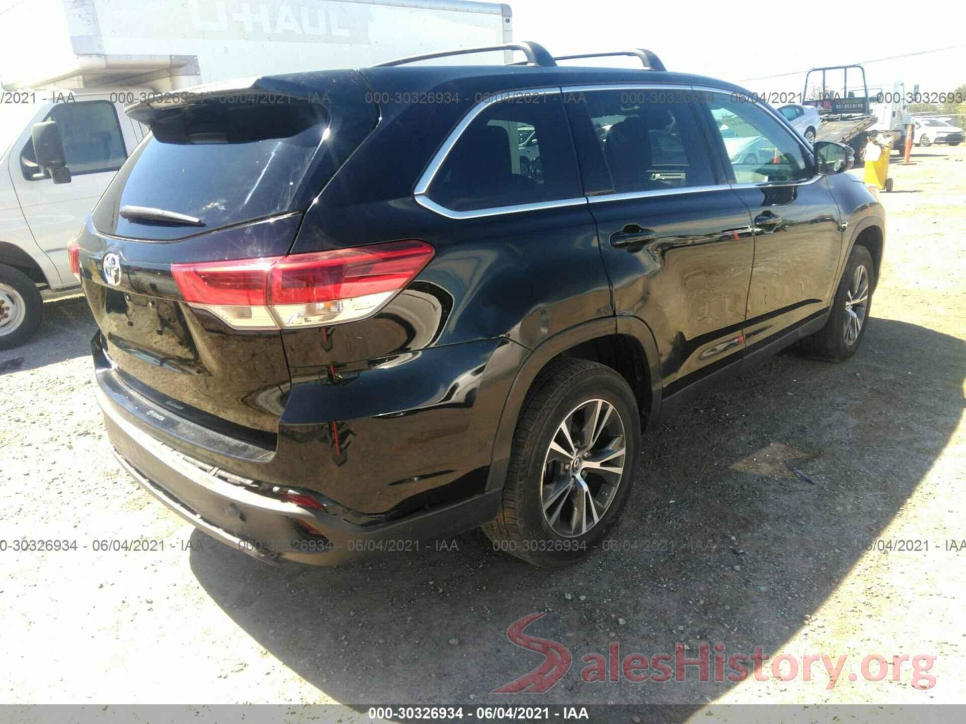 5TDZZRFH8KS364133 2019 TOYOTA HIGHLANDER