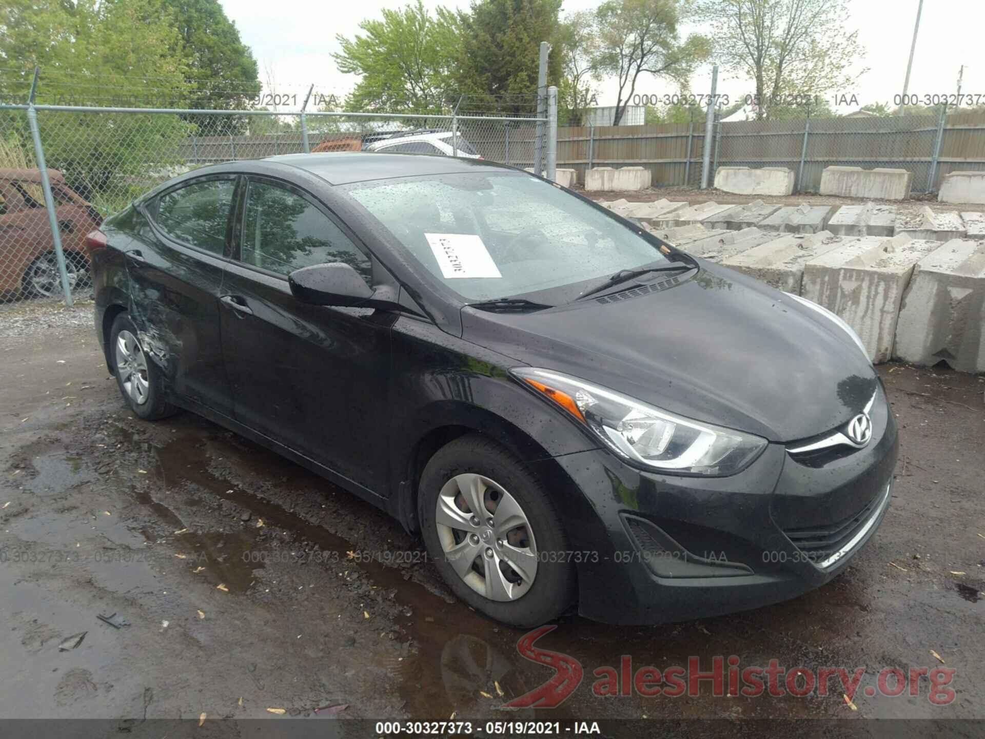 KMHDH4AE9GU541834 2016 HYUNDAI ELANTRA