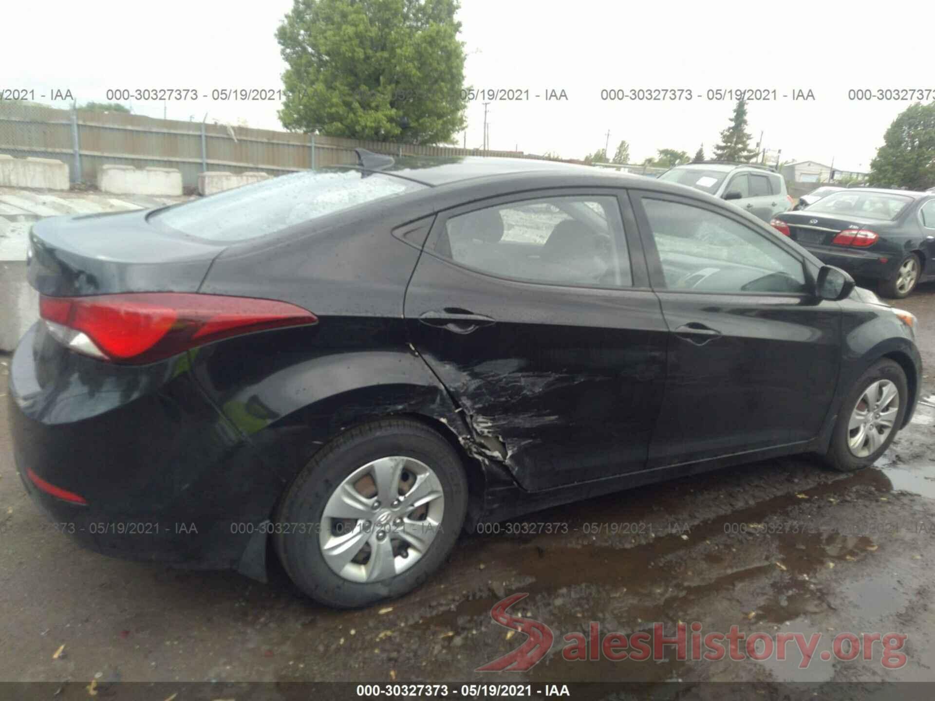 KMHDH4AE9GU541834 2016 HYUNDAI ELANTRA