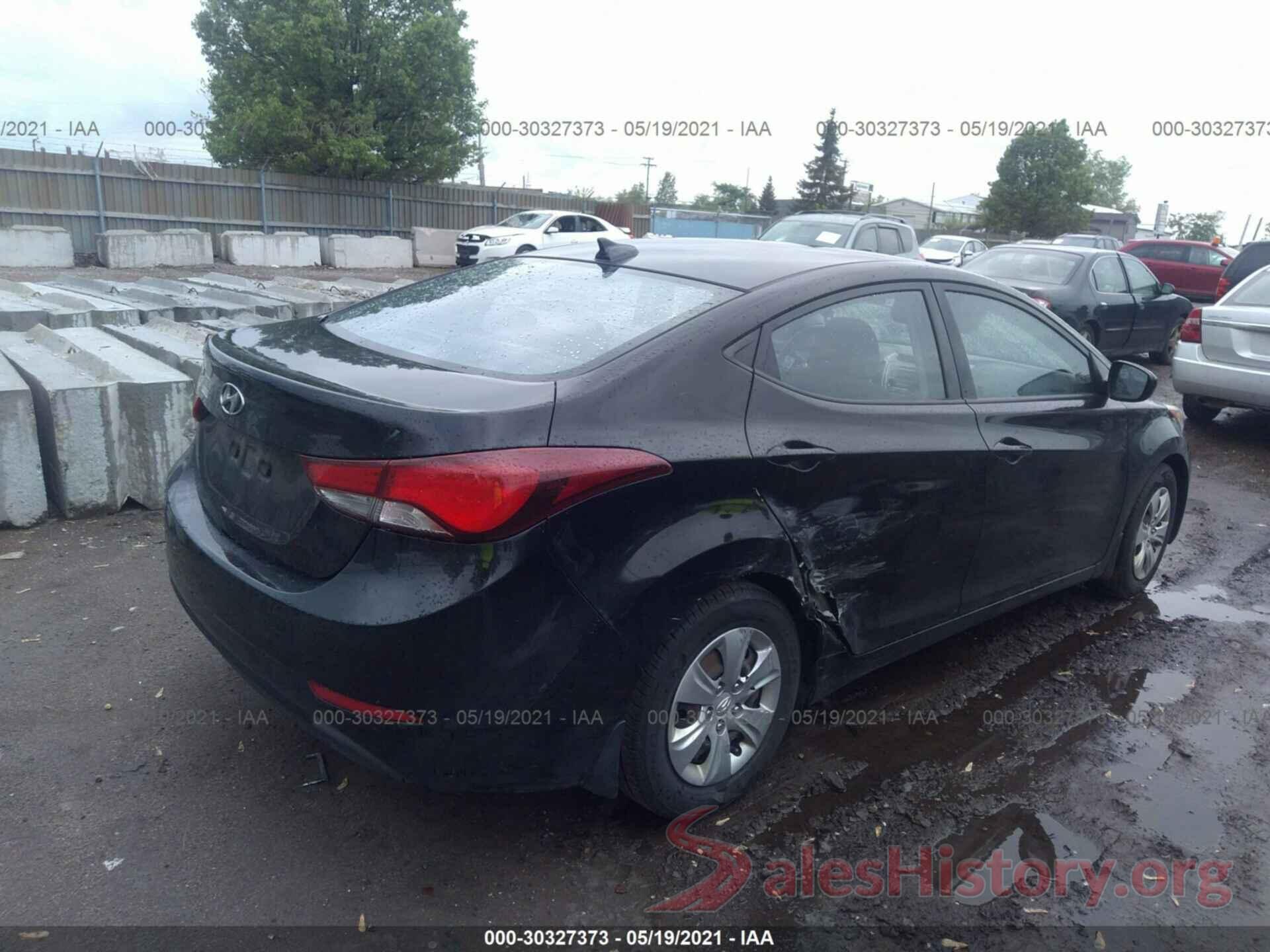 KMHDH4AE9GU541834 2016 HYUNDAI ELANTRA