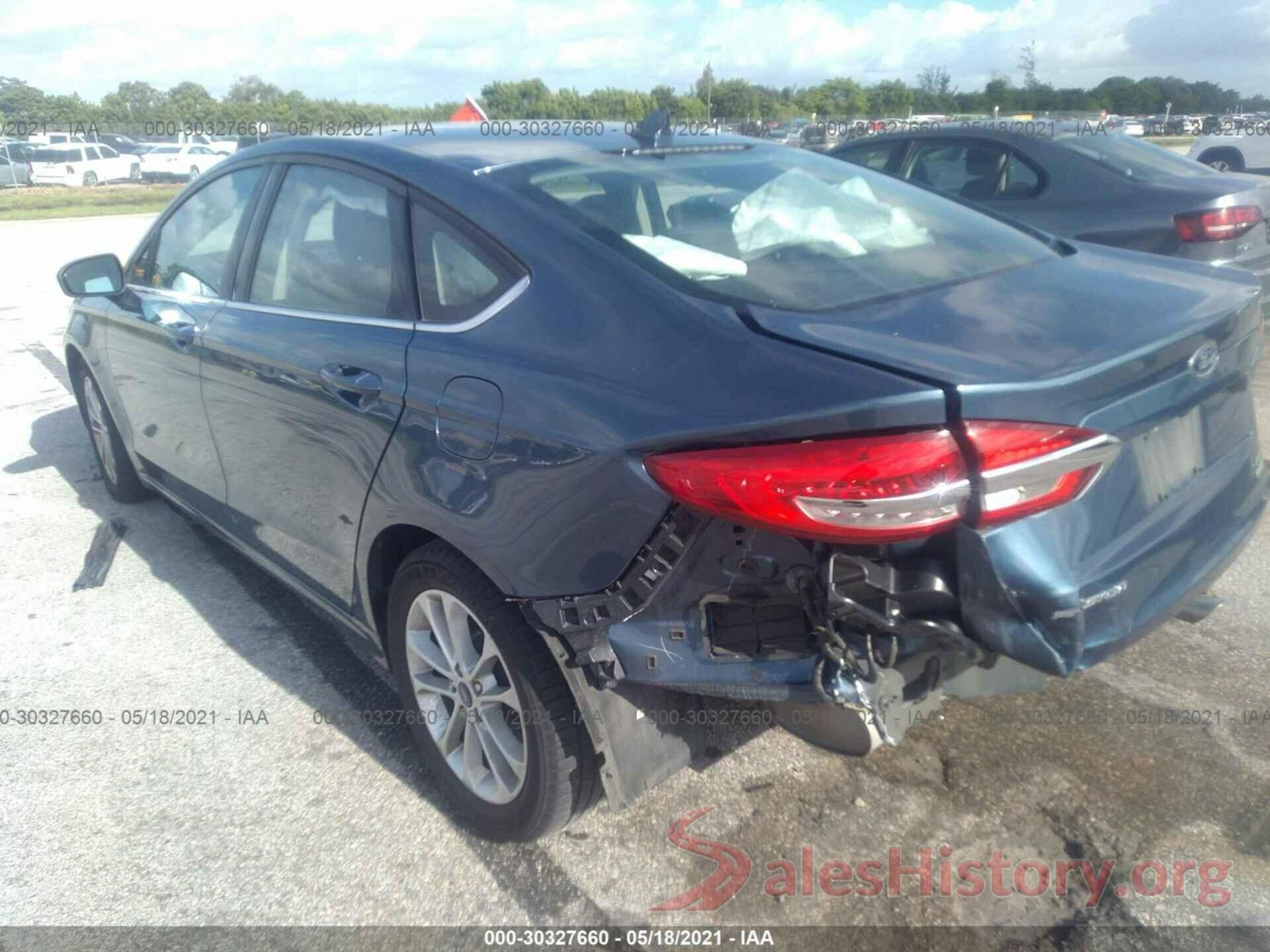 3FA6P0HD3KR161531 2019 FORD FUSION