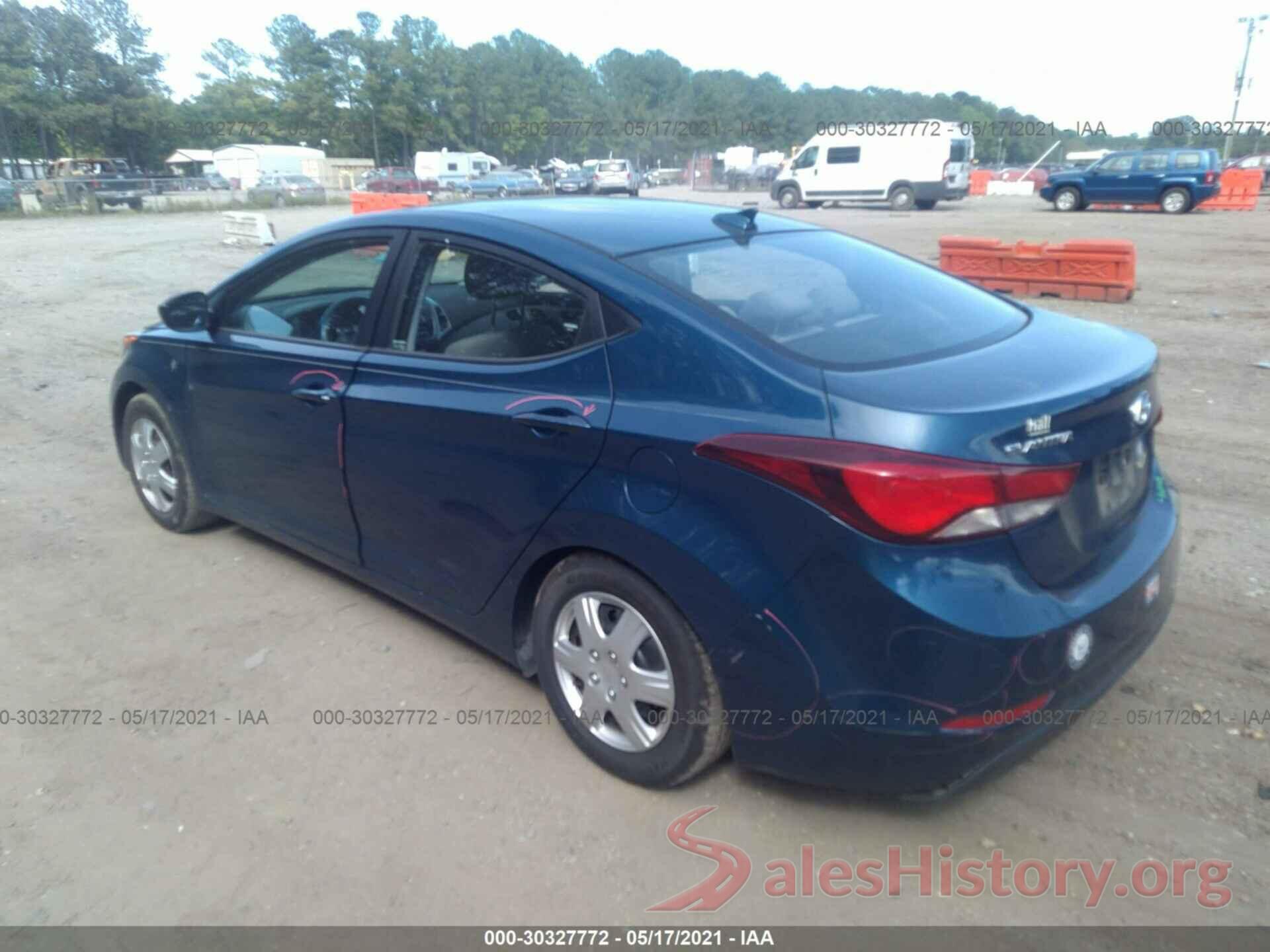 KMHDH4AE0GU517941 2016 HYUNDAI ELANTRA