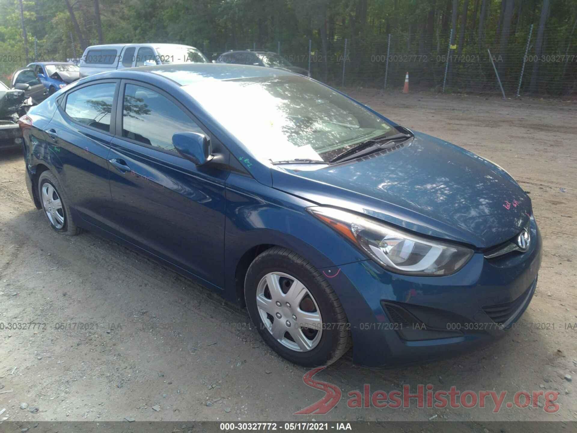 KMHDH4AE0GU517941 2016 HYUNDAI ELANTRA