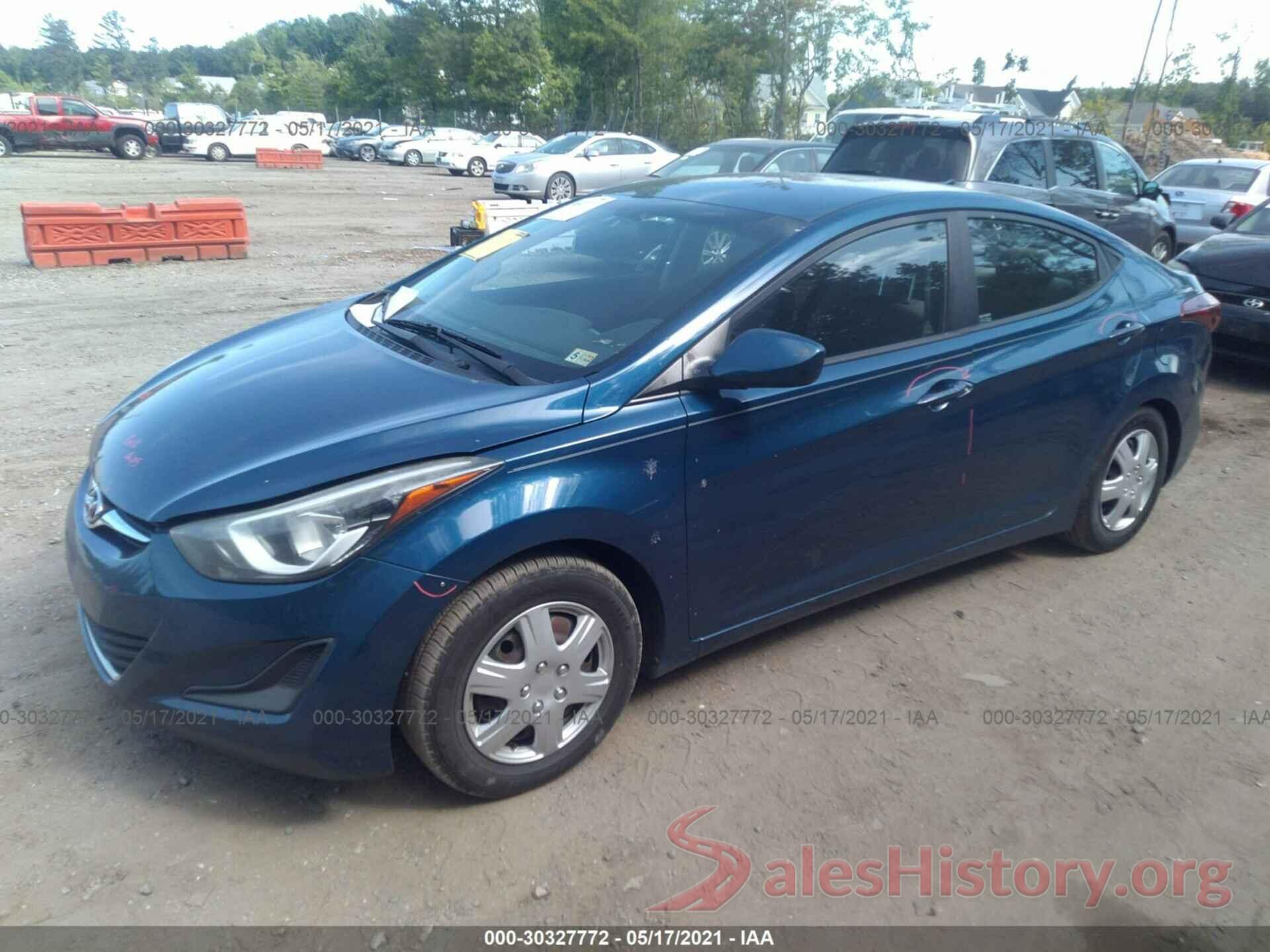 KMHDH4AE0GU517941 2016 HYUNDAI ELANTRA