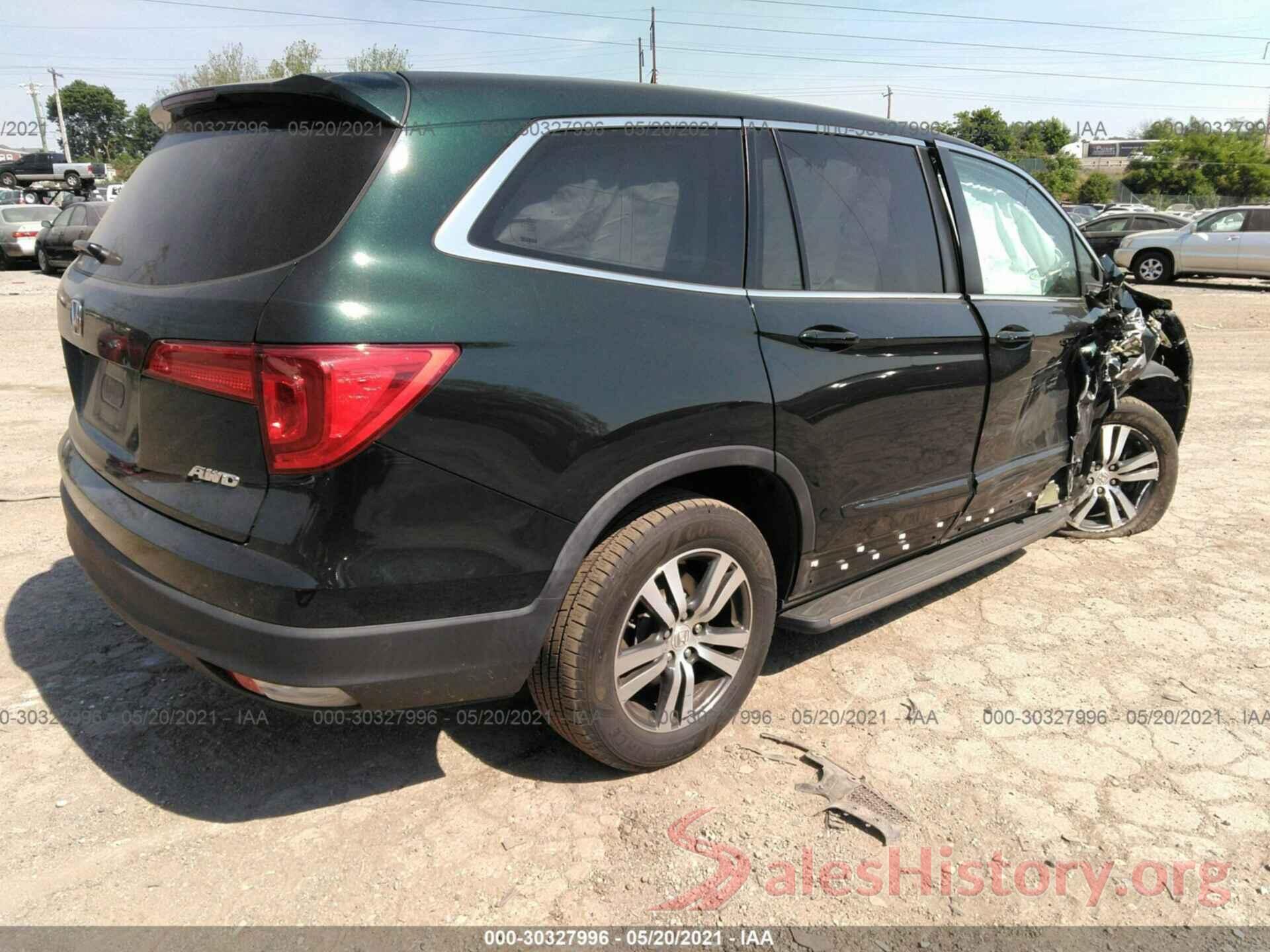 5FNYF6H8XHB083478 2017 HONDA PILOT