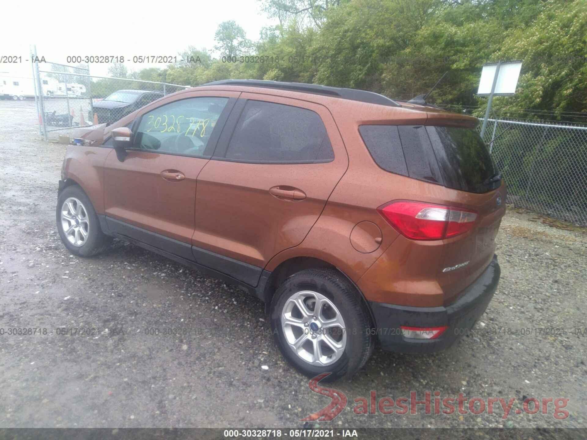 MAJ3P1TE3JC221166 2018 FORD ECOSPORT