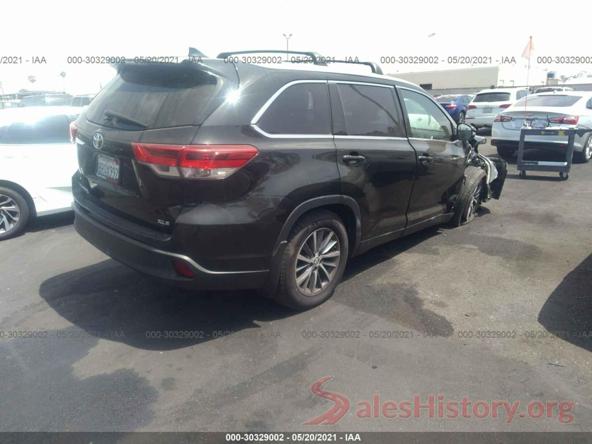 5TDKZRFH5KS563450 2019 TOYOTA HIGHLANDER