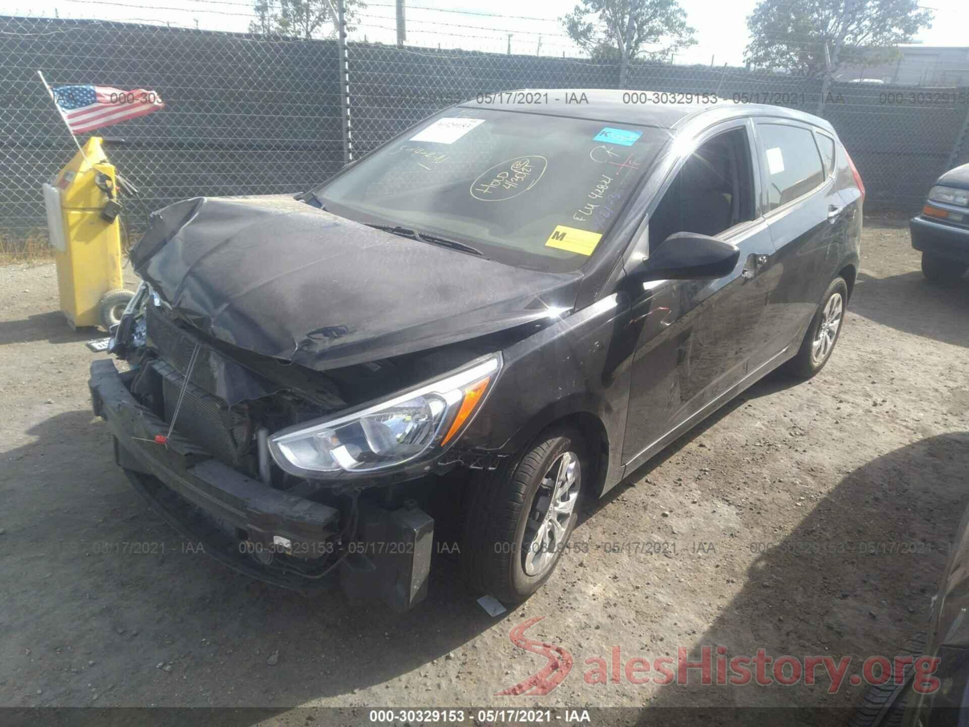 KMHCT5AEXHU363000 2017 HYUNDAI ACCENT