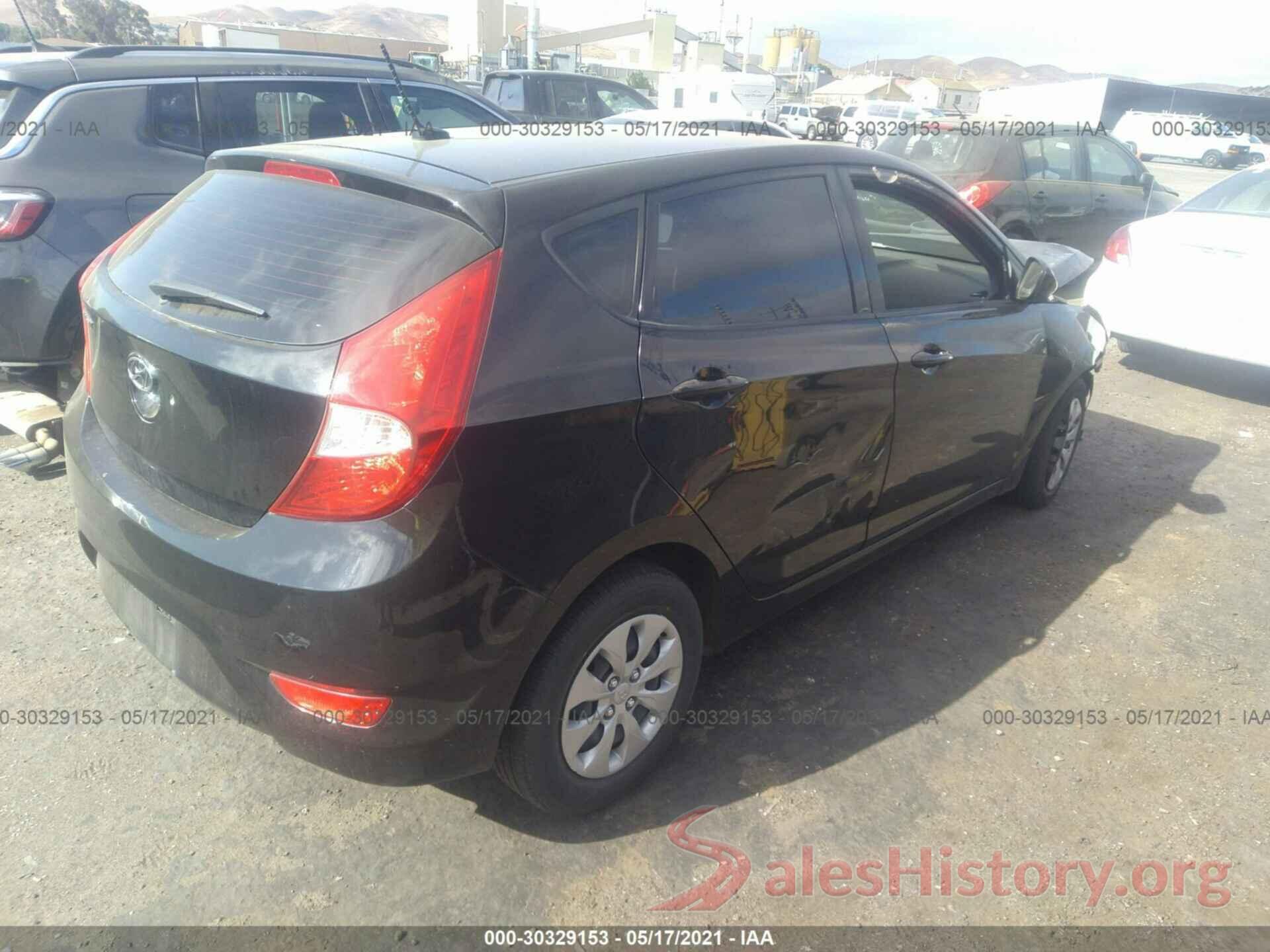 KMHCT5AEXHU363000 2017 HYUNDAI ACCENT