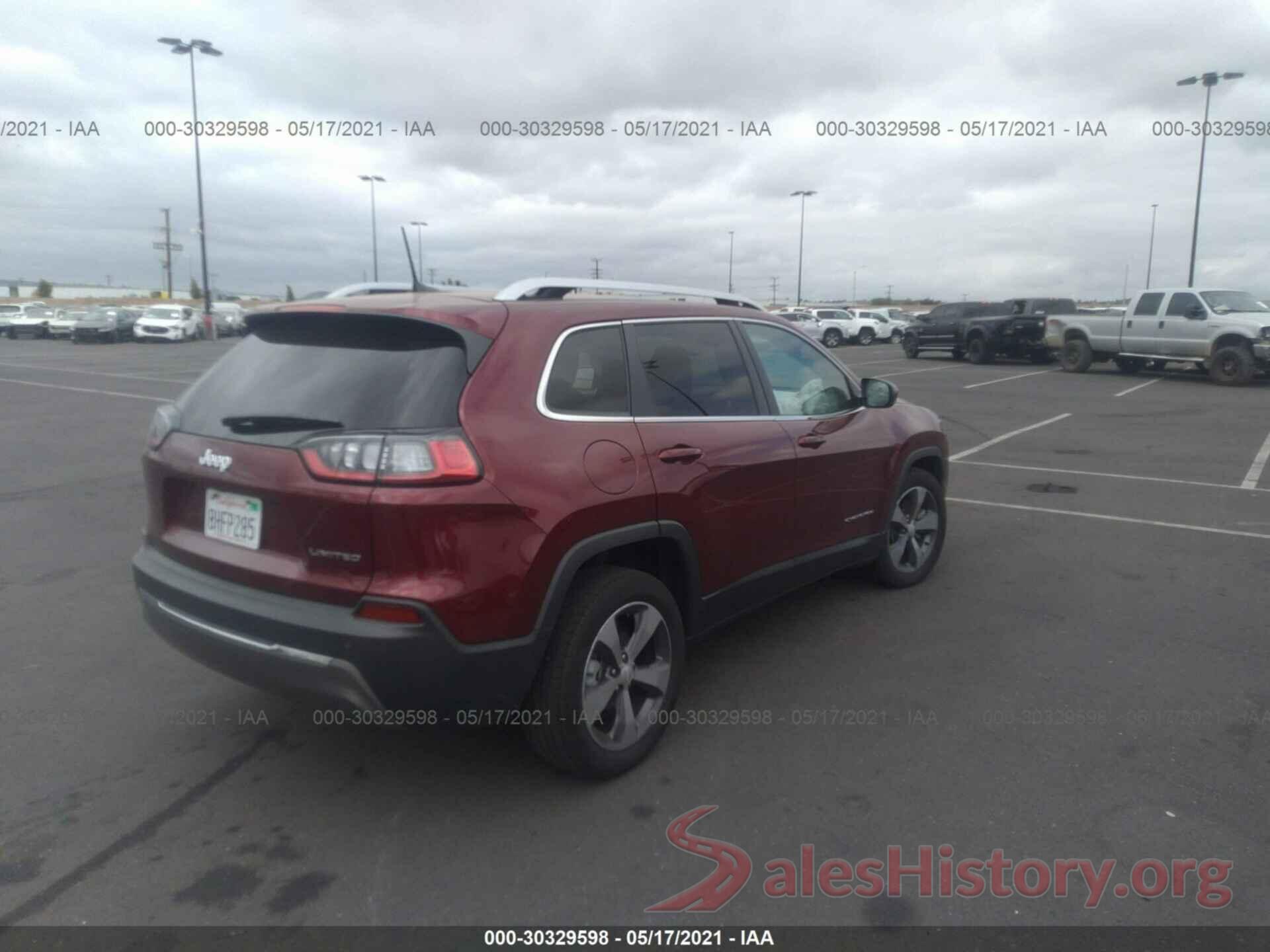 1C4PJLDB4KD333418 2019 JEEP CHEROKEE