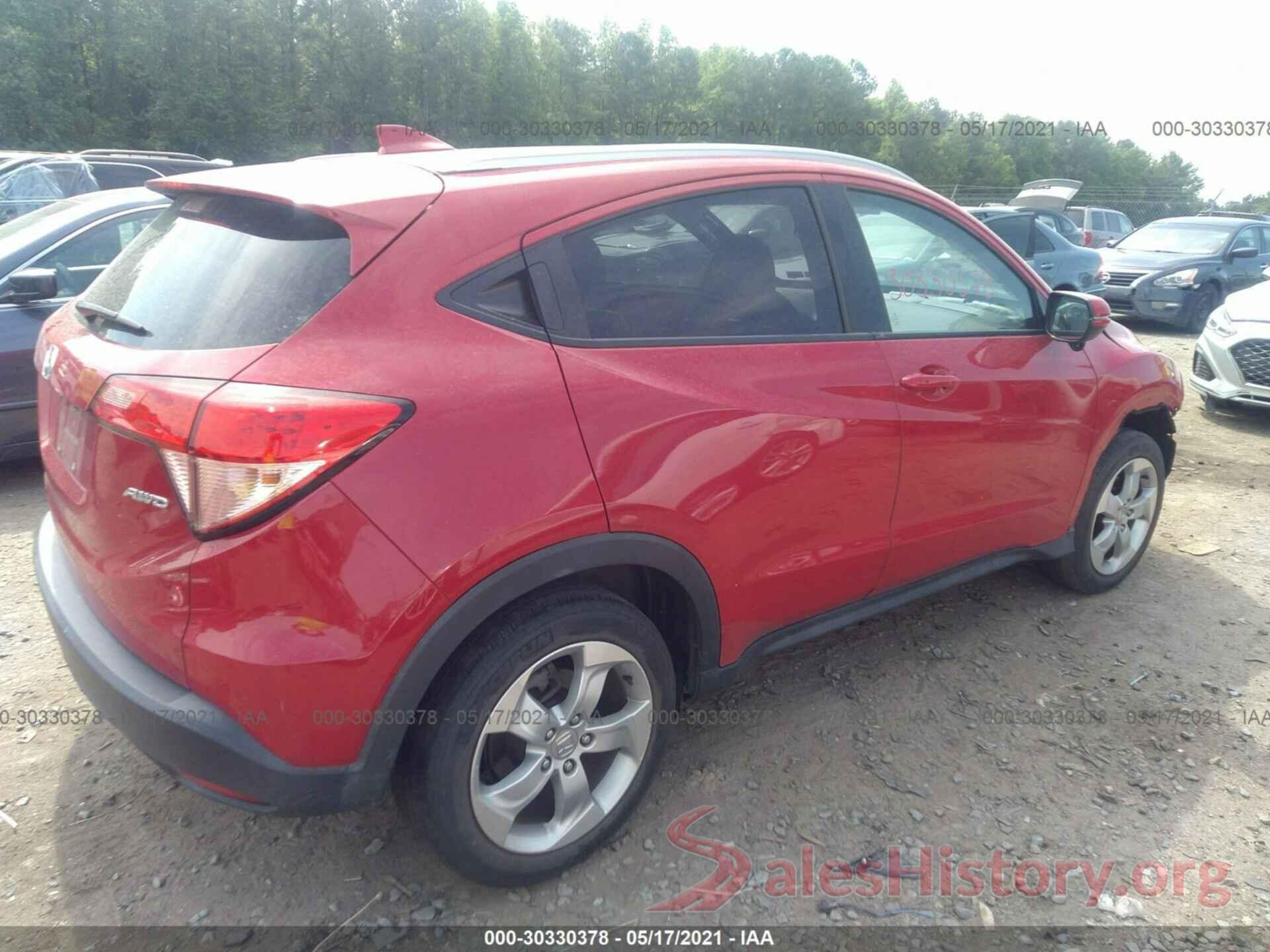 3CZRU6H74GM730821 2016 HONDA HR-V