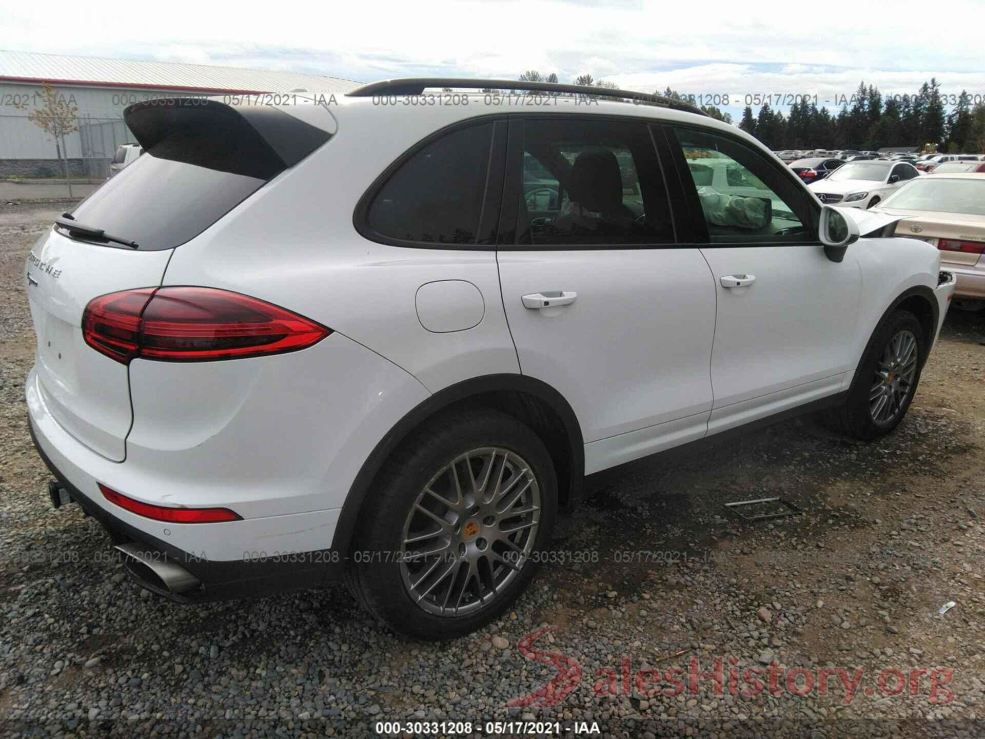 WP1AA2A27GKA12821 2016 PORSCHE CAYENNE