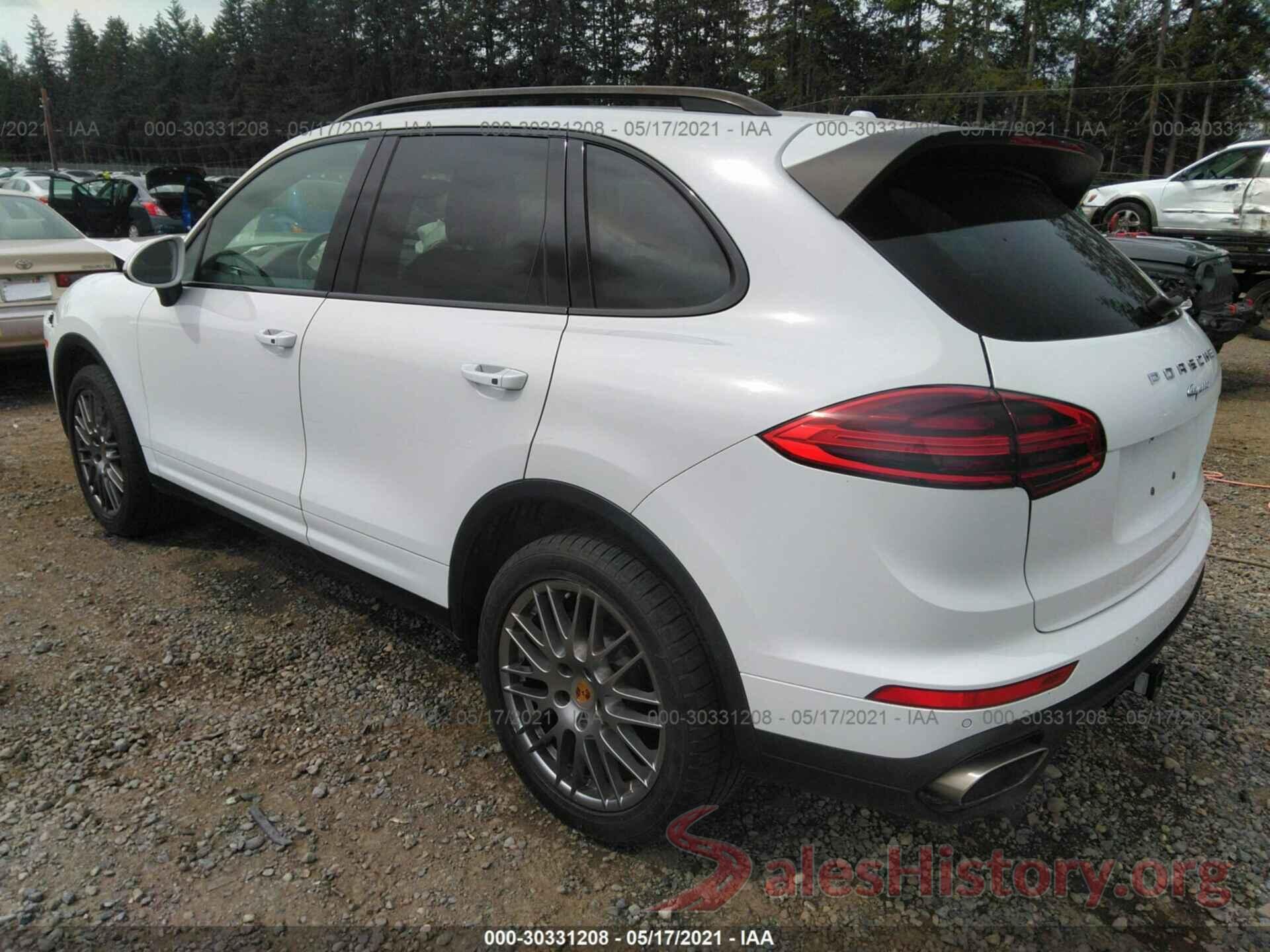 WP1AA2A27GKA12821 2016 PORSCHE CAYENNE