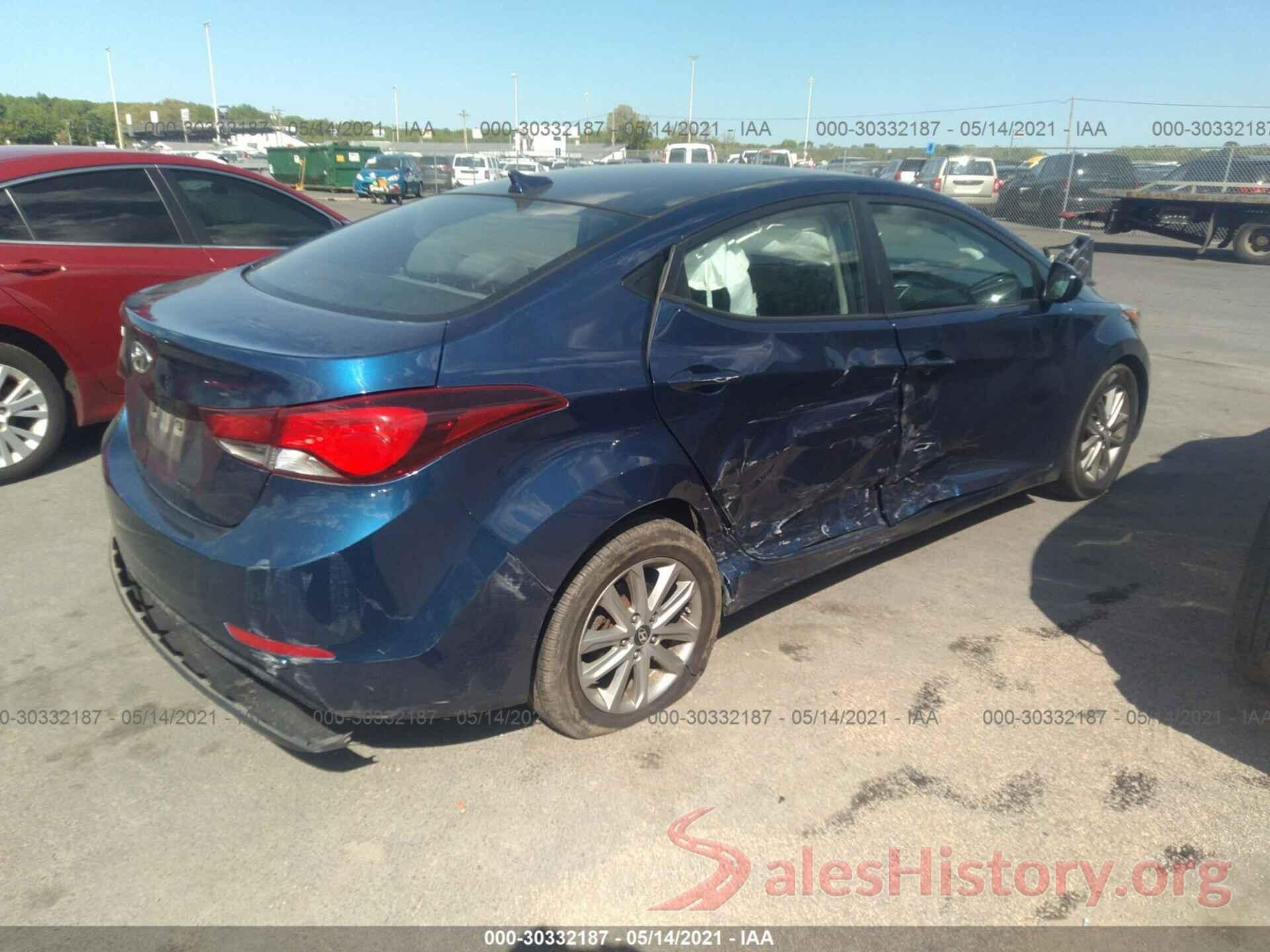 5NPDH4AE9GH691750 2016 HYUNDAI ELANTRA