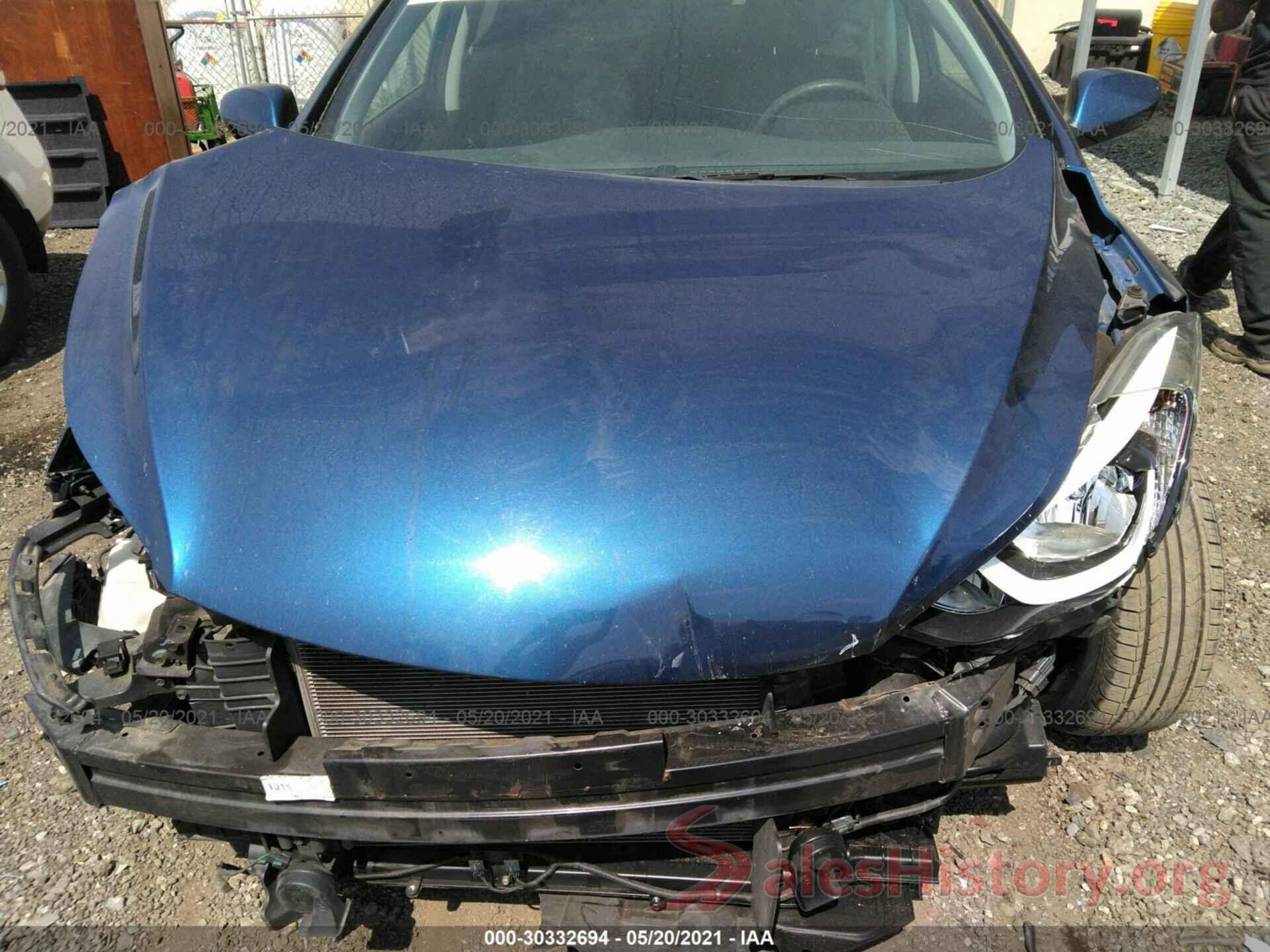 5NPDH4AE8GH731512 2016 HYUNDAI ELANTRA