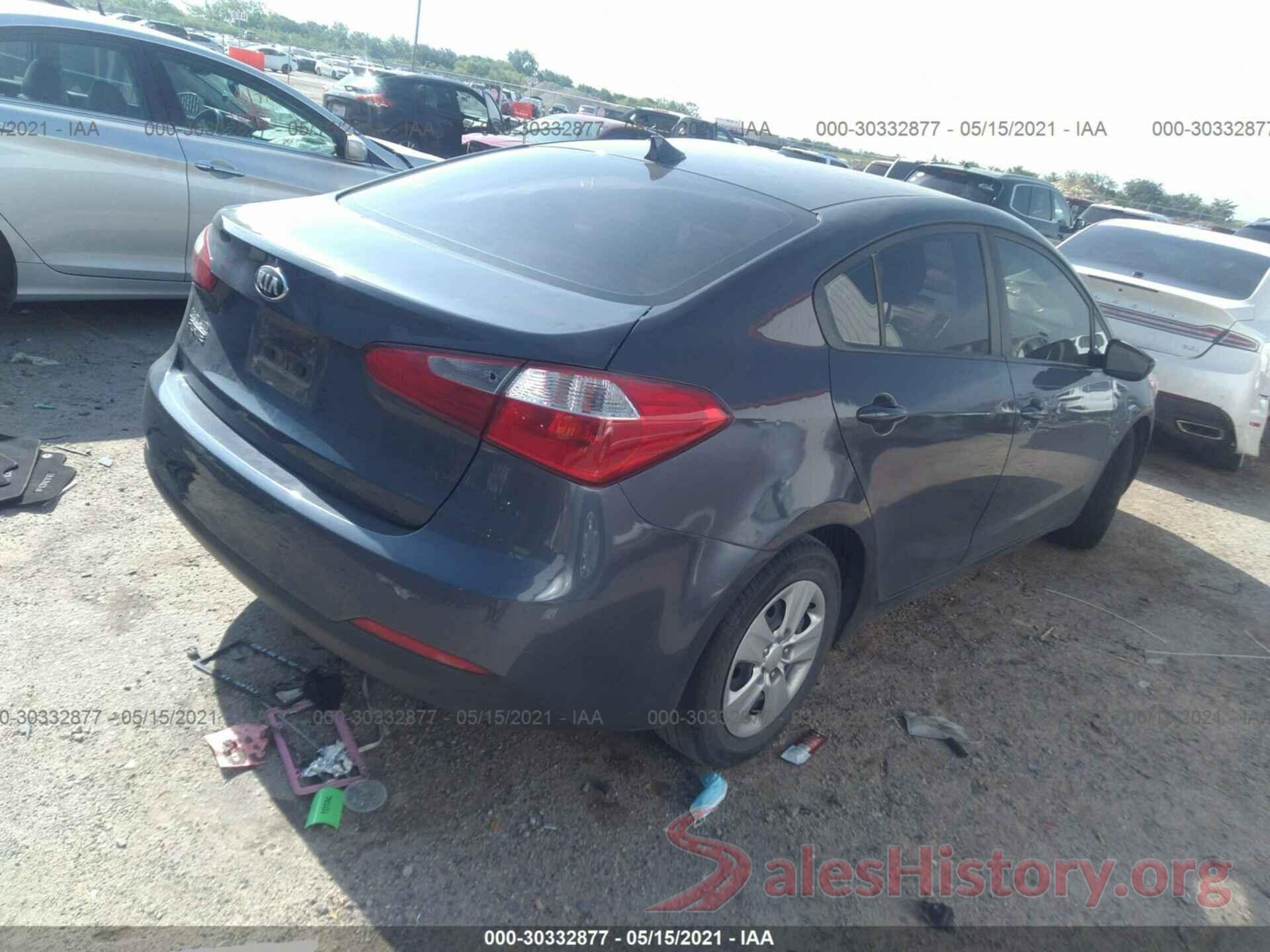 KNAFK4A61G5584501 2016 KIA FORTE