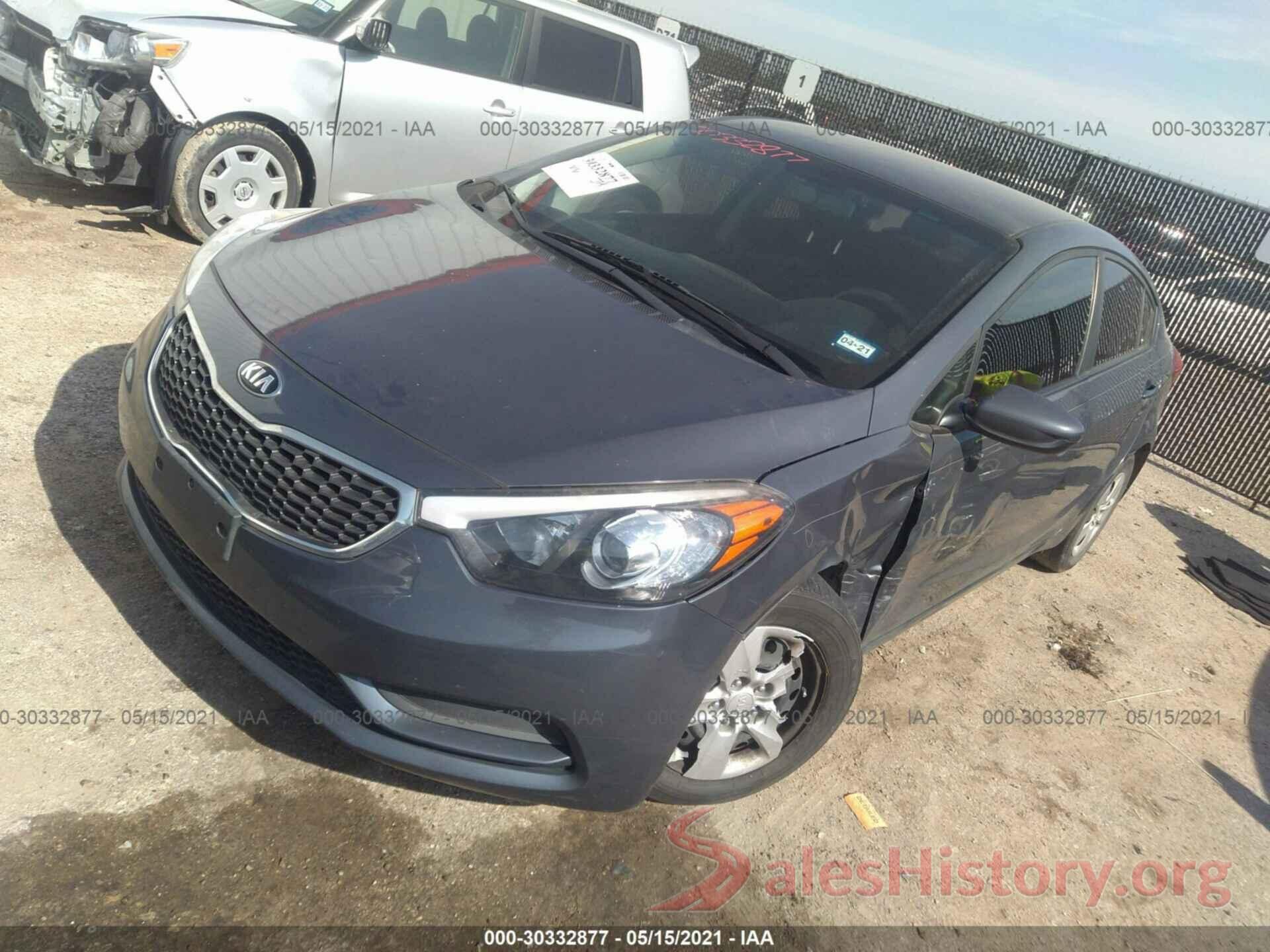 KNAFK4A61G5584501 2016 KIA FORTE