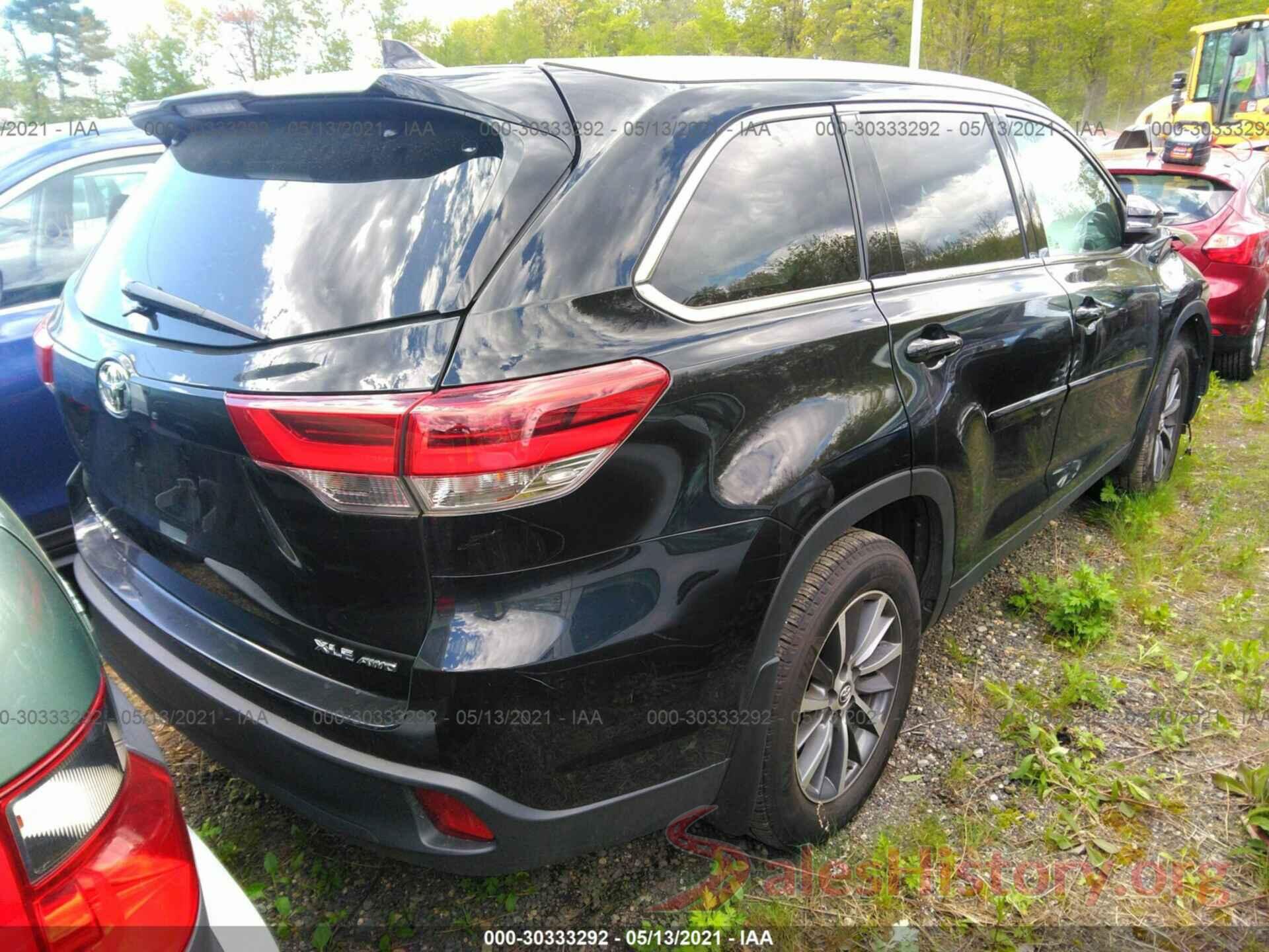 5TDJZRFH6KS594203 2019 TOYOTA HIGHLANDER