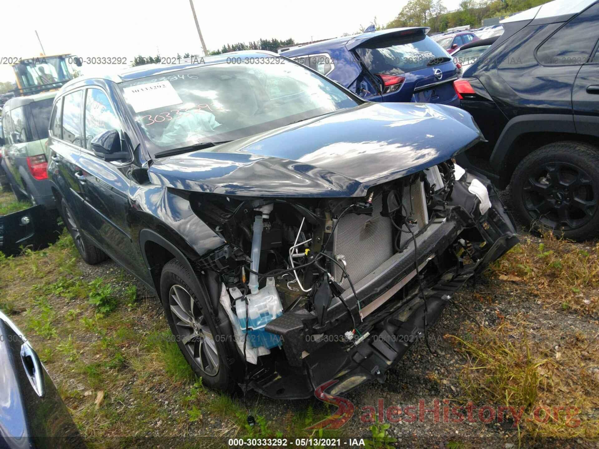 5TDJZRFH6KS594203 2019 TOYOTA HIGHLANDER