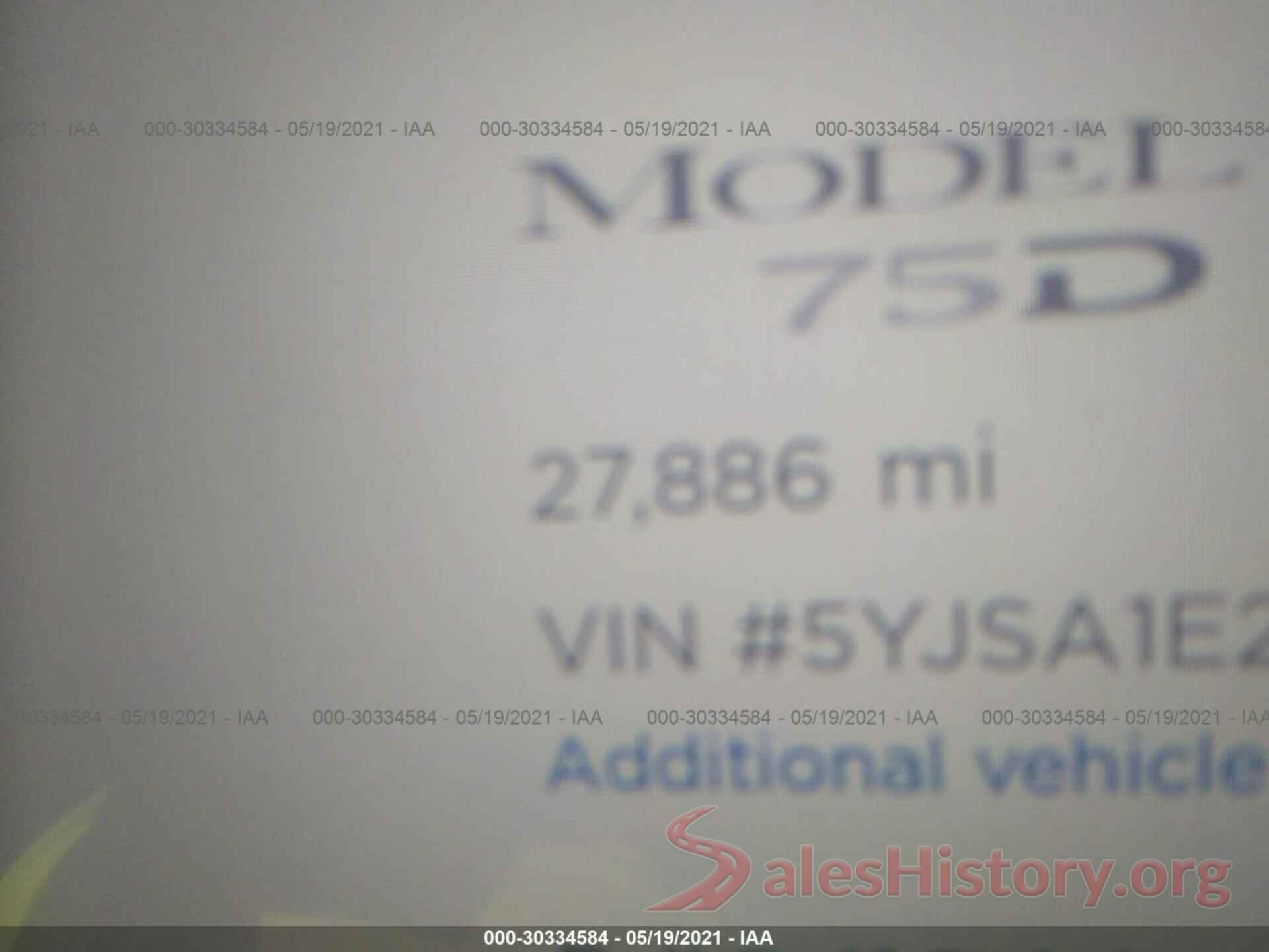 5YJSA1E21GF168408 2016 TESLA MODEL S