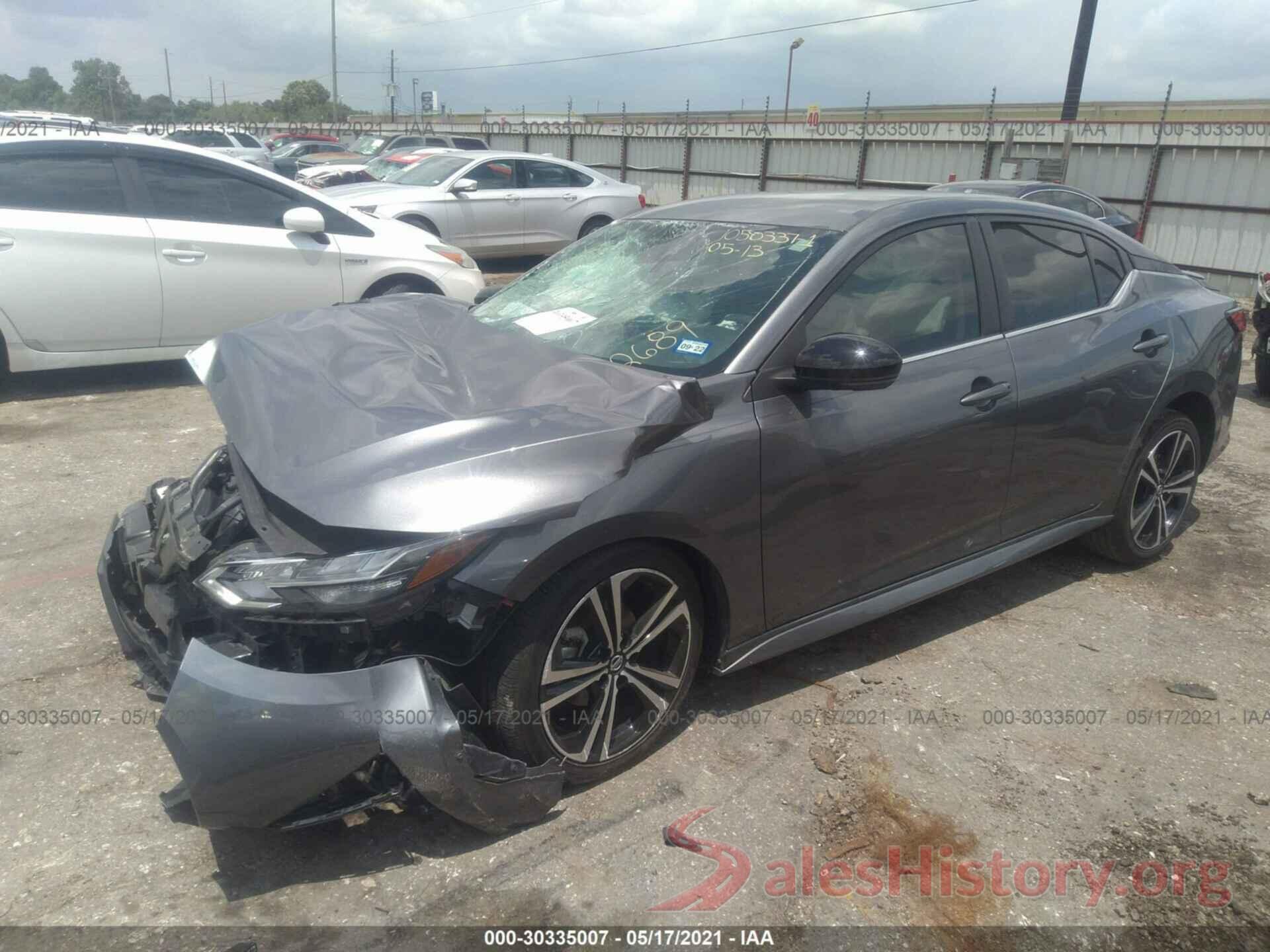 3N1AB8DV3LY262689 2020 NISSAN SENTRA