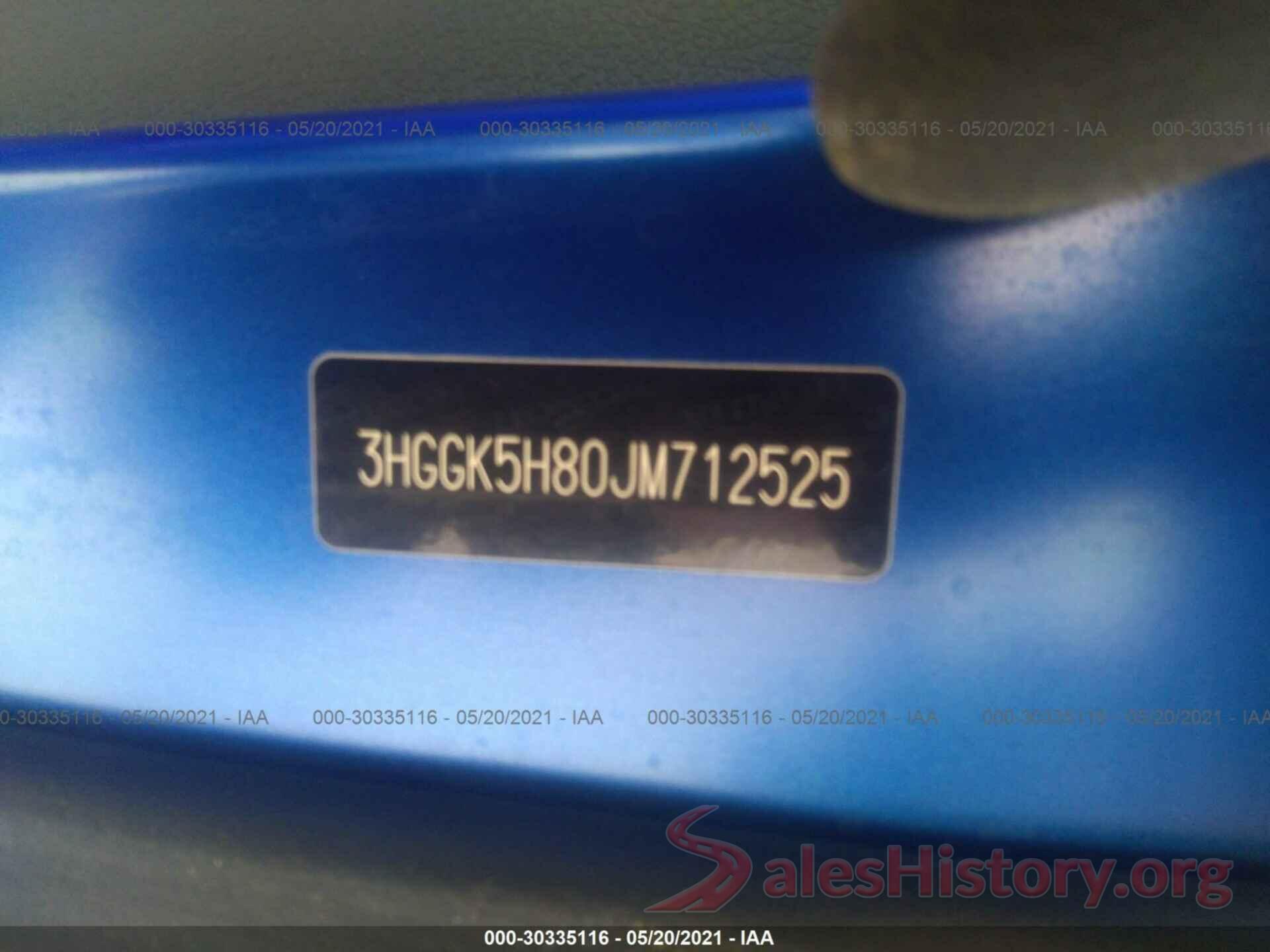 3HGGK5H80JM712525 2018 HONDA FIT