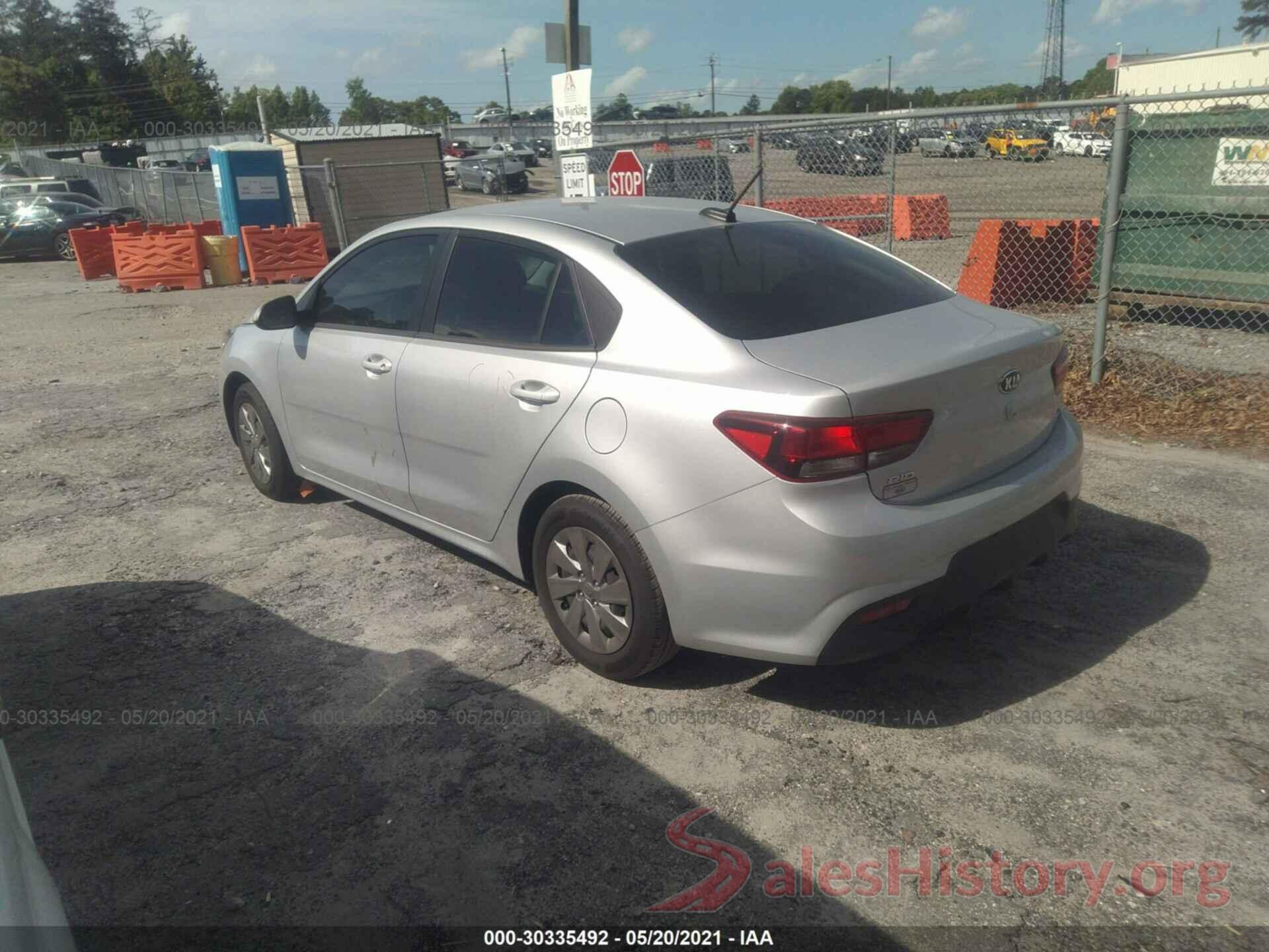 3KPA24ADXLE288936 2020 KIA RIO