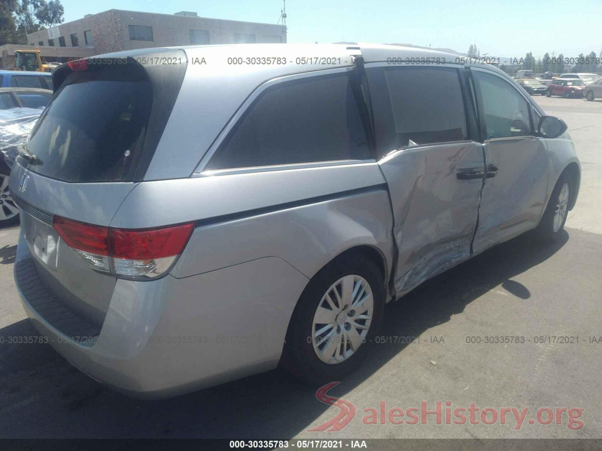 5FNRL5H21GB060284 2016 HONDA ODYSSEY