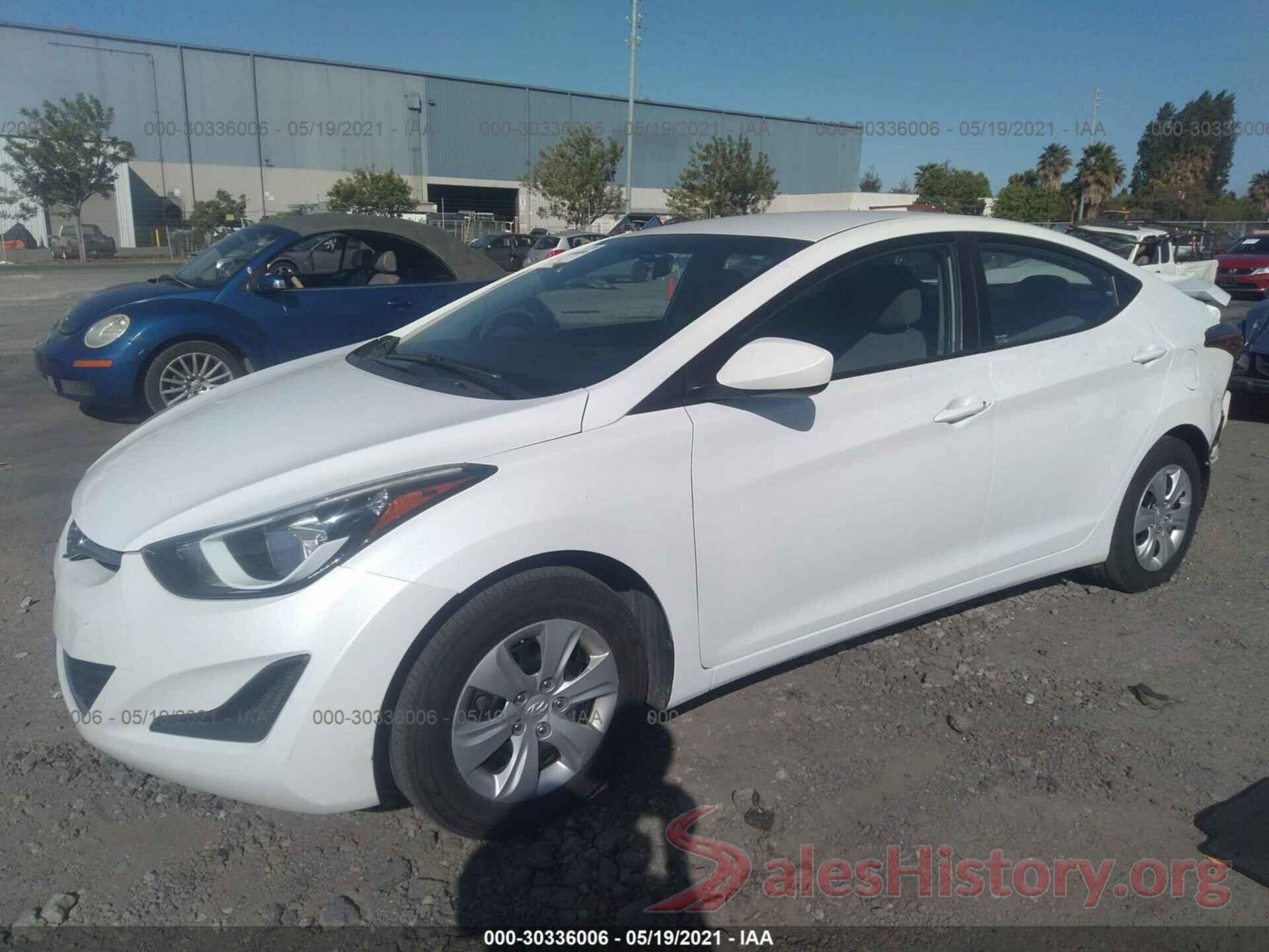 5NPDH4AEXGH711357 2016 HYUNDAI ELANTRA