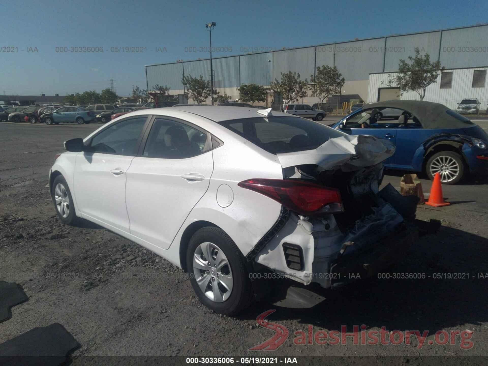 5NPDH4AEXGH711357 2016 HYUNDAI ELANTRA