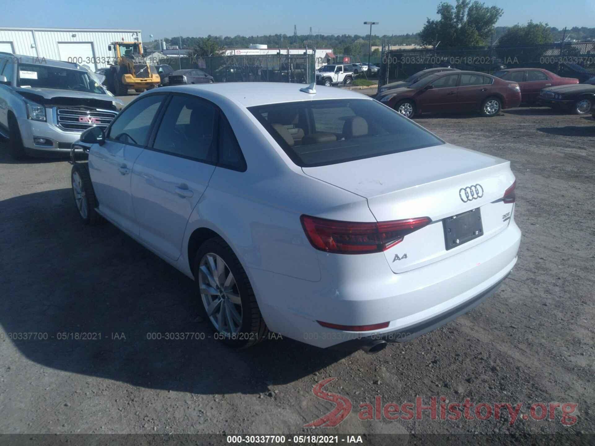 WAUANAF48HN030798 2017 AUDI A4