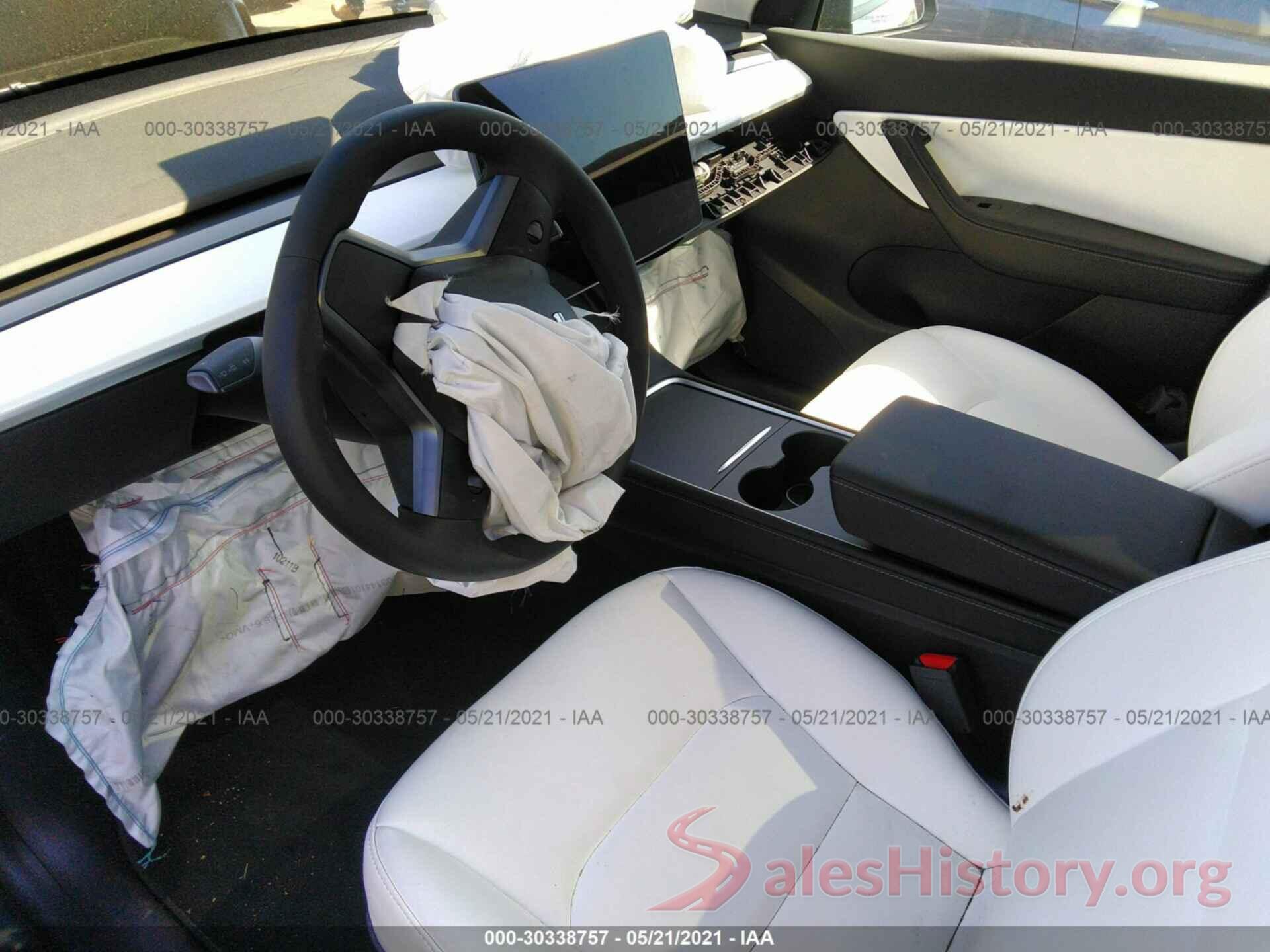 5YJYGDEE8MF158457 2021 TESLA MODEL Y