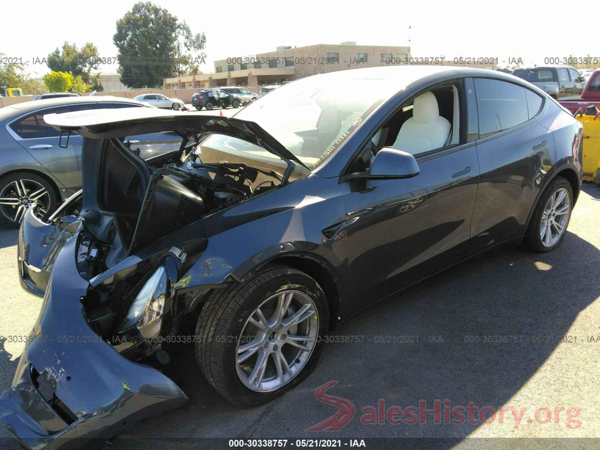 5YJYGDEE8MF158457 2021 TESLA MODEL Y